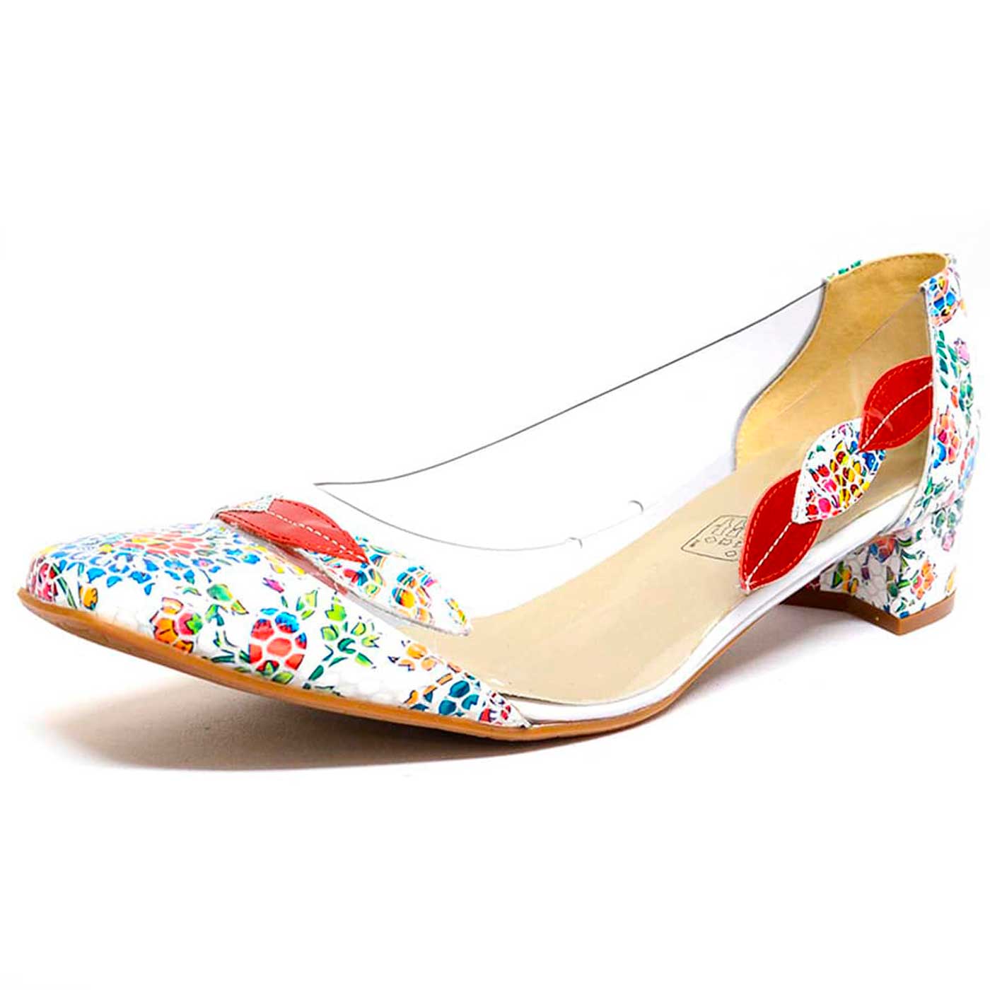 escarpins à fleurs