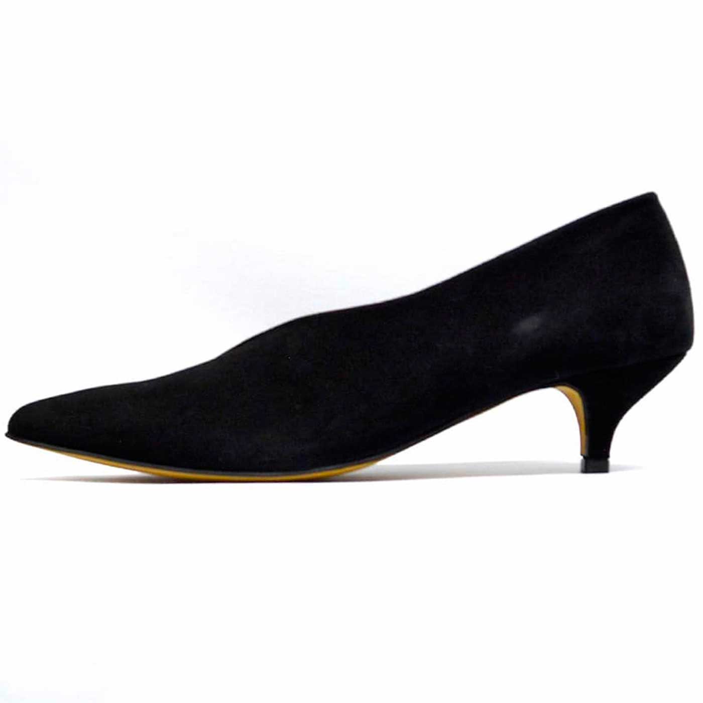 escarpins velours noir, chaussures femme grande taille