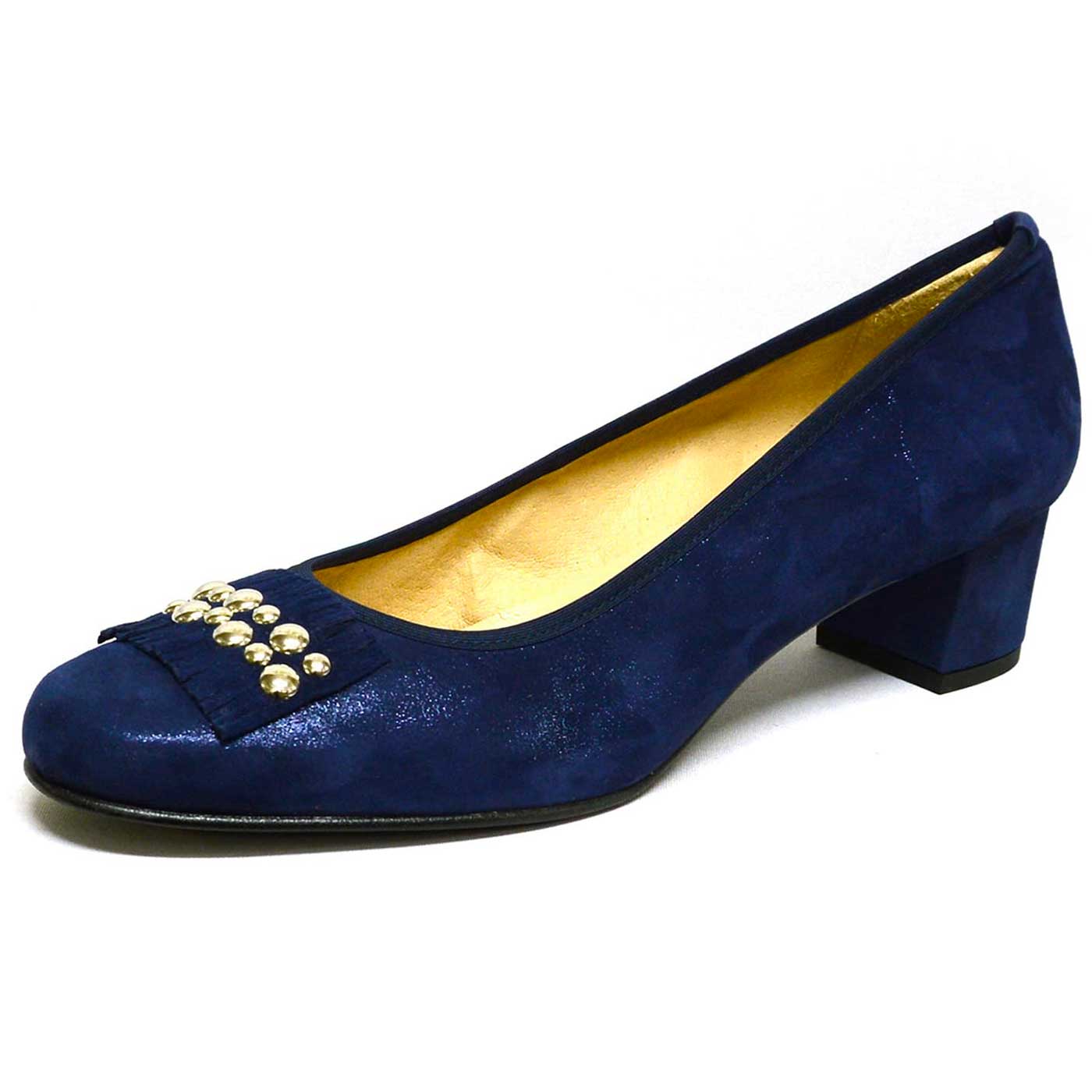 trotteurs cuir lisse bleu, chaussures femme grande taille