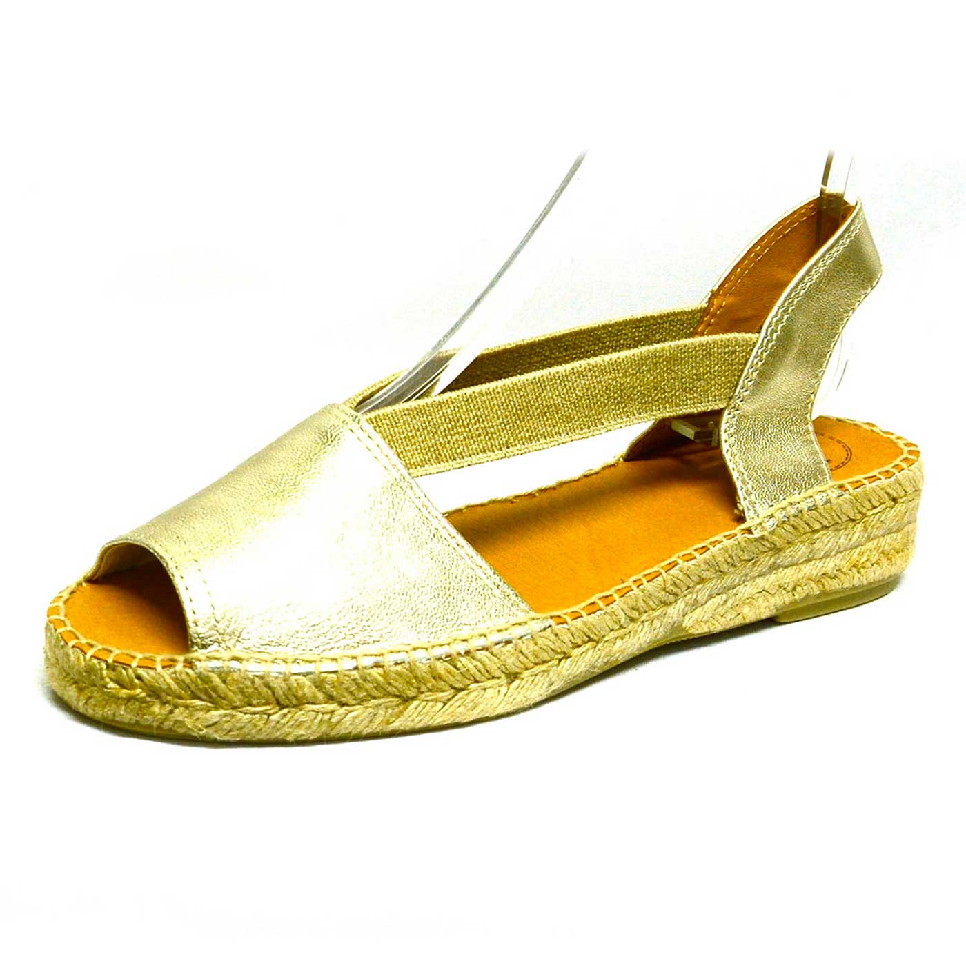 espadrilles brillant or, chaussures femme grande taille