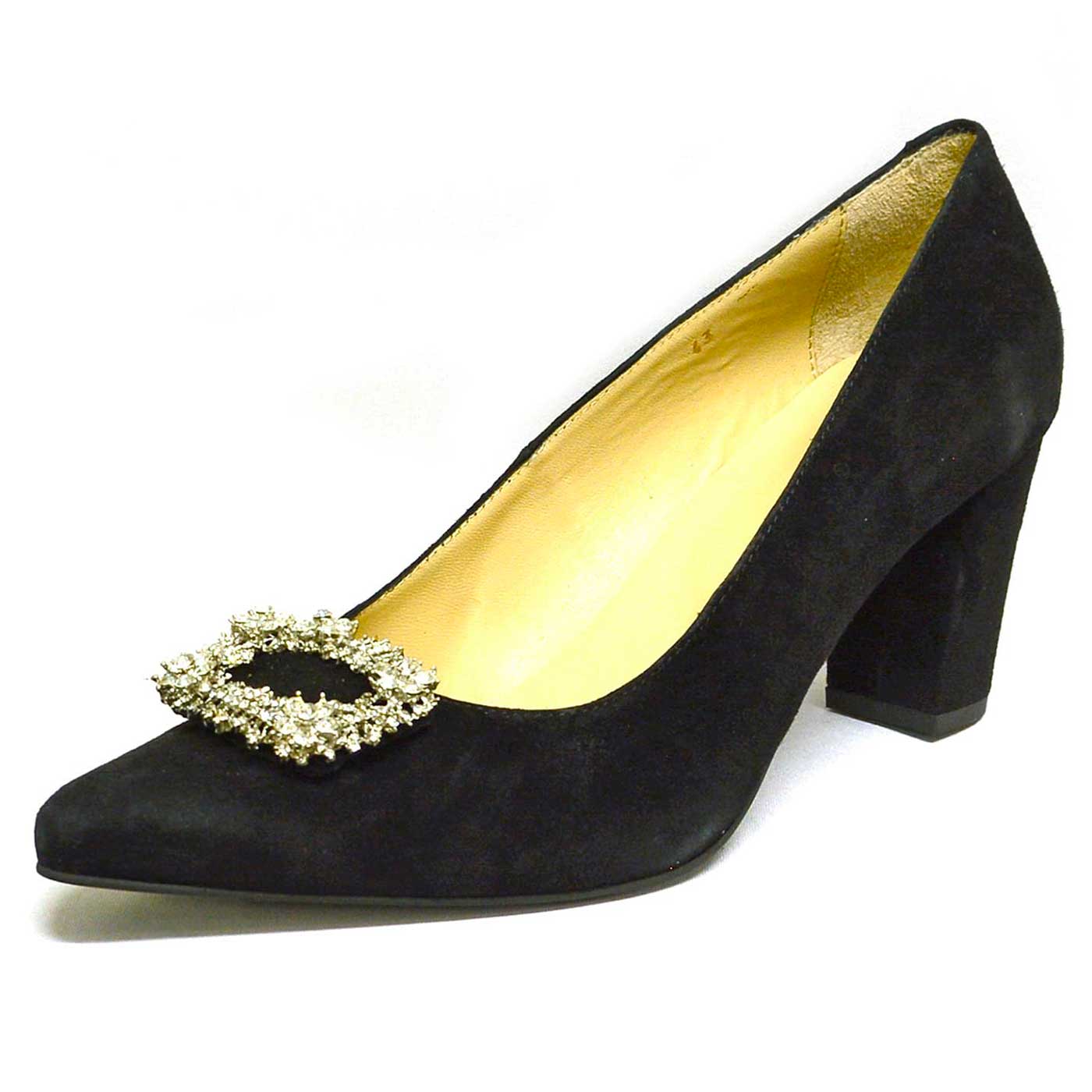 escarpins velours noir, chaussures femme grande taille