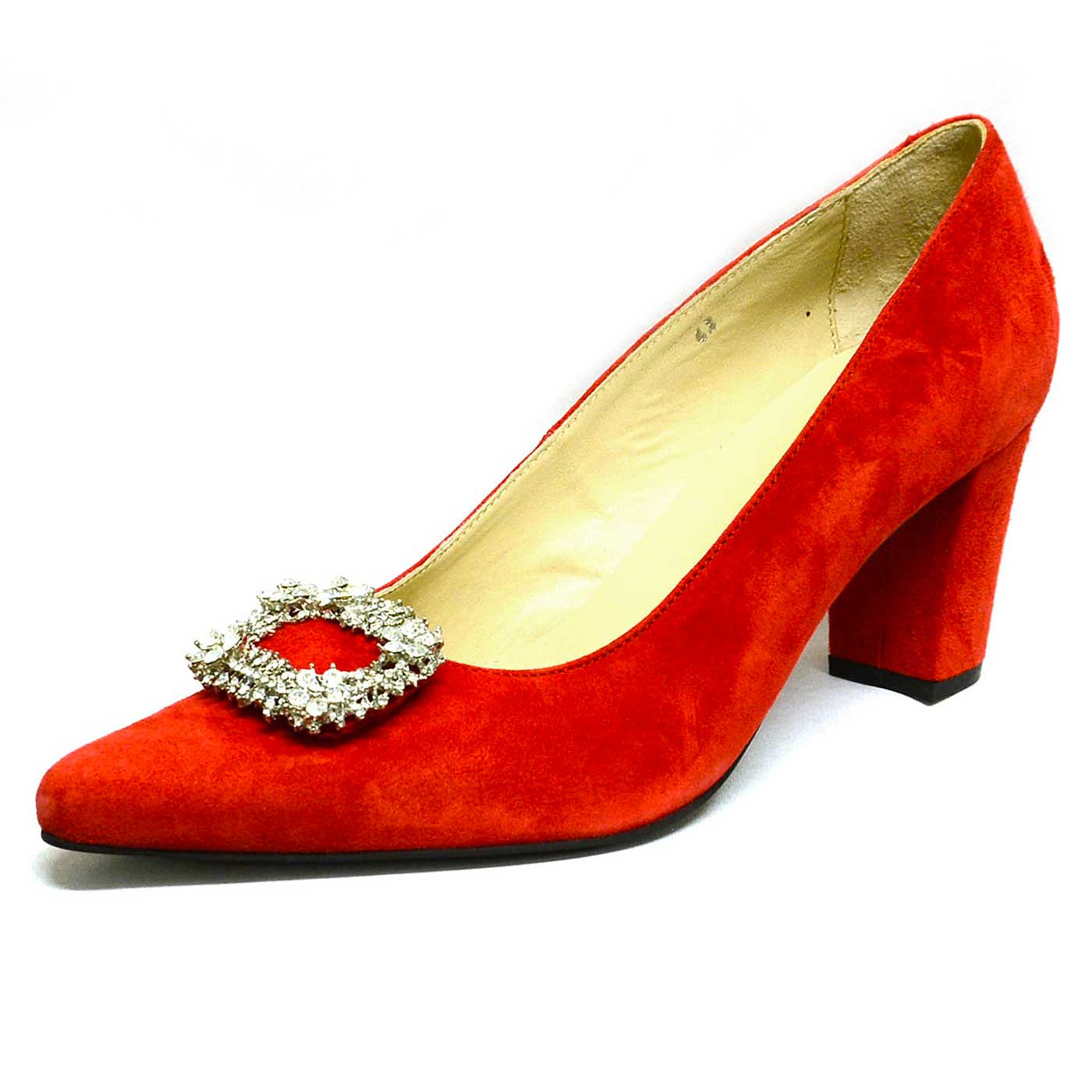 escarpins velours rouge, chaussures femme grande taille