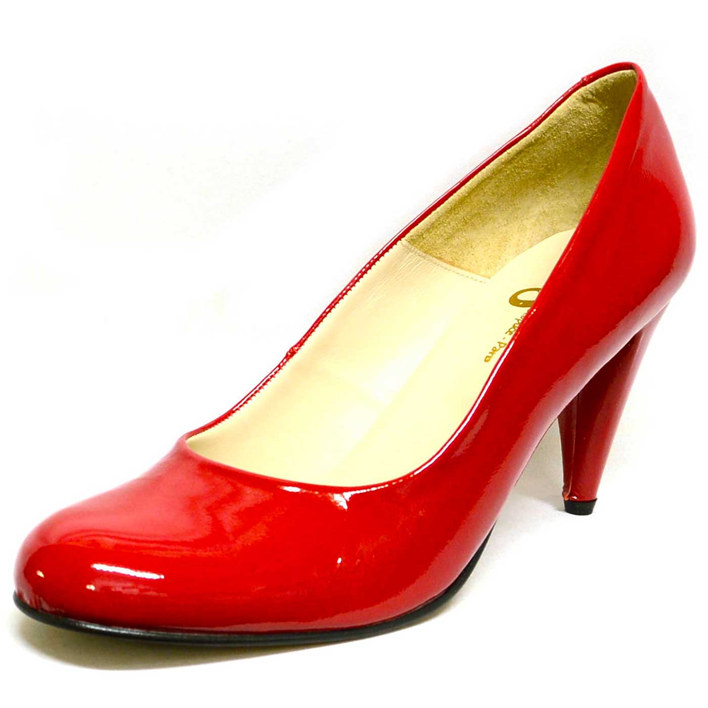 escarpins vernis rouge, chaussures femme grande taille