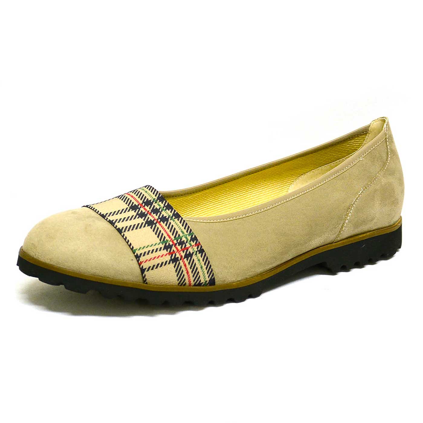 ballerines velours beige, chaussures femme grande taille