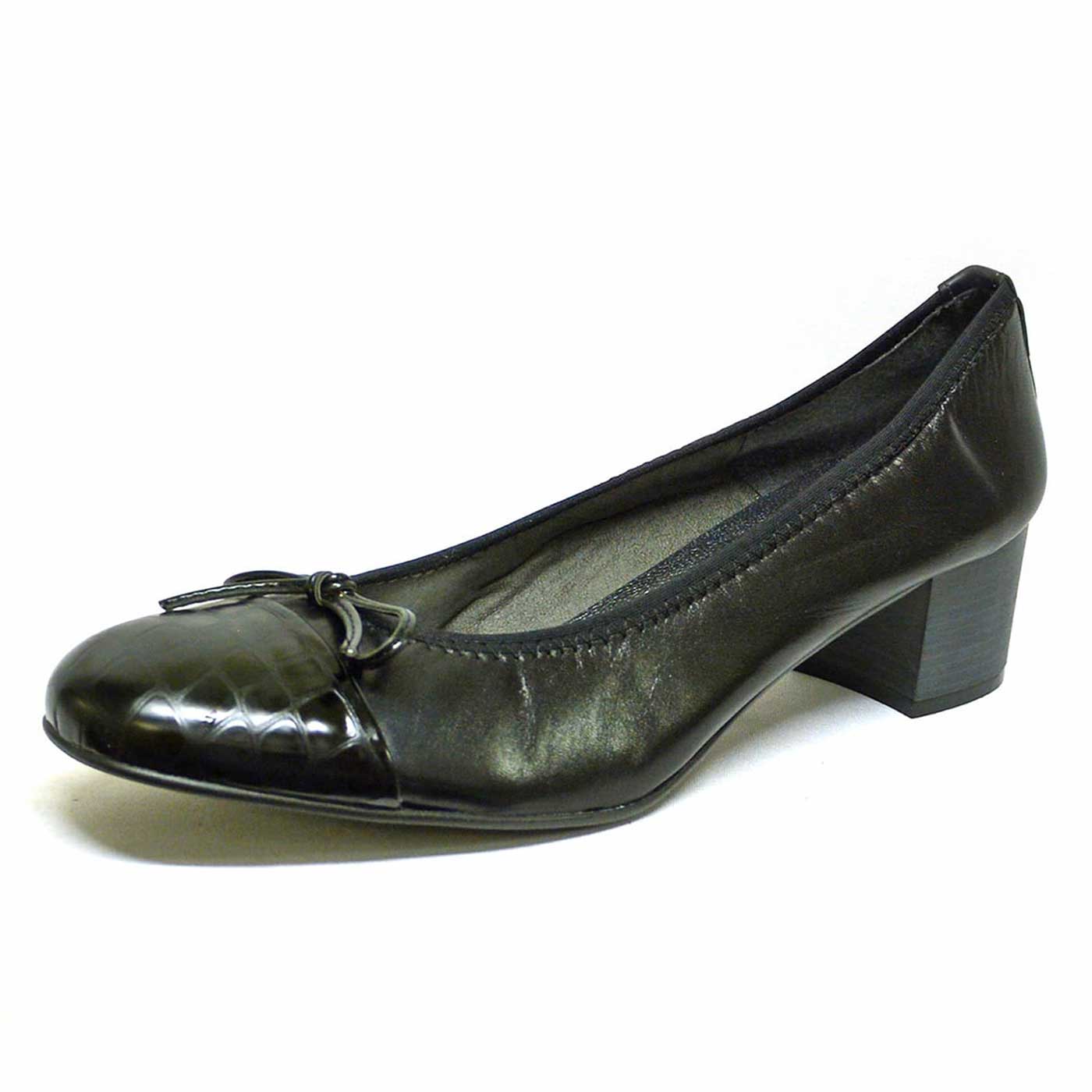 trotteurs cuir lisse noir, chaussures femme grande taille