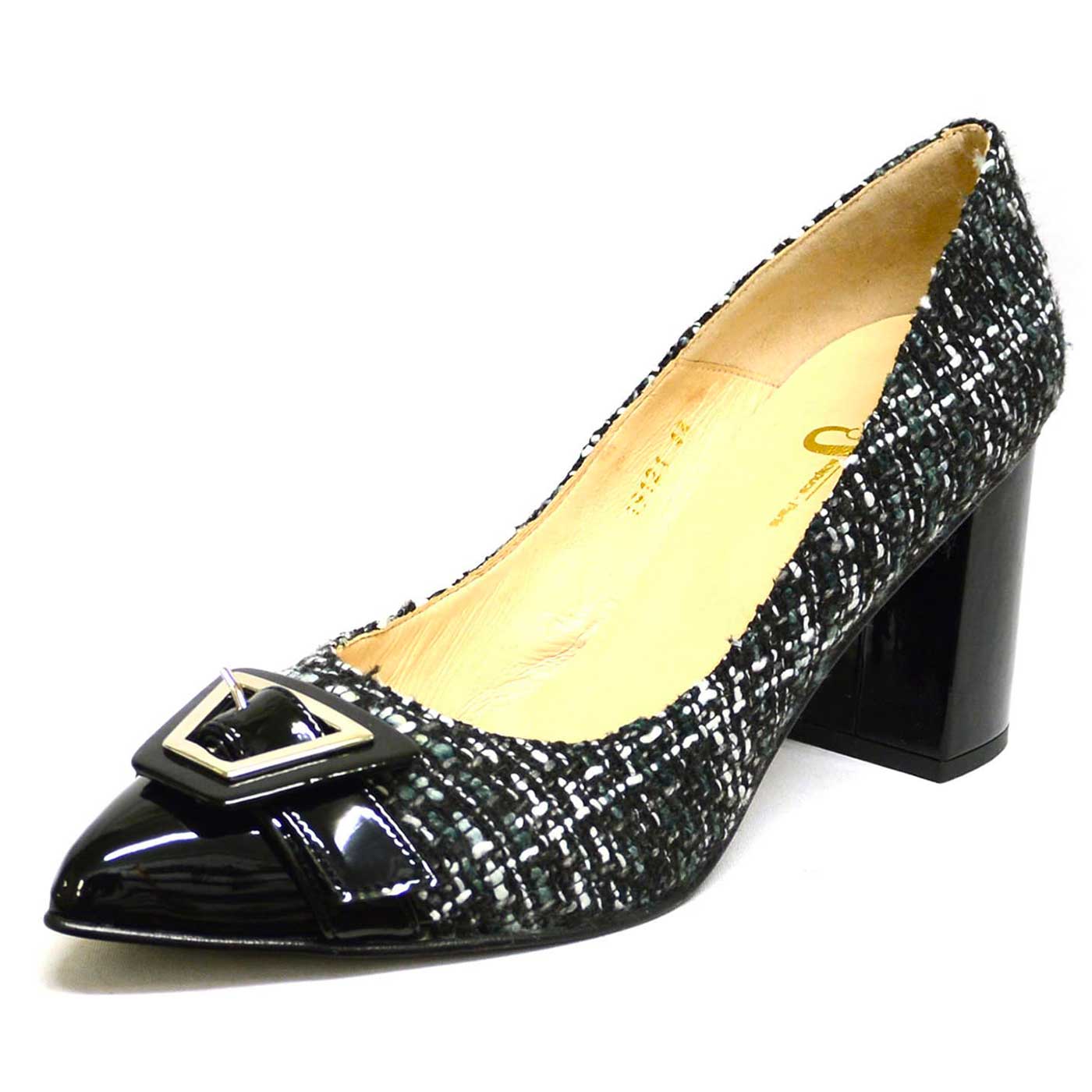 escarpins  multicolore noir, chaussures femme grande taille