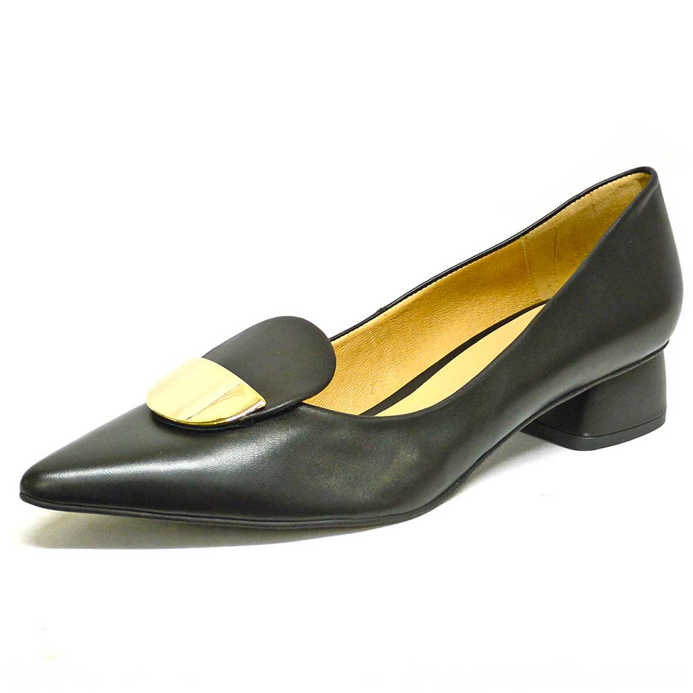 trotteurs cuir lisse noir, chaussures femme grande taille