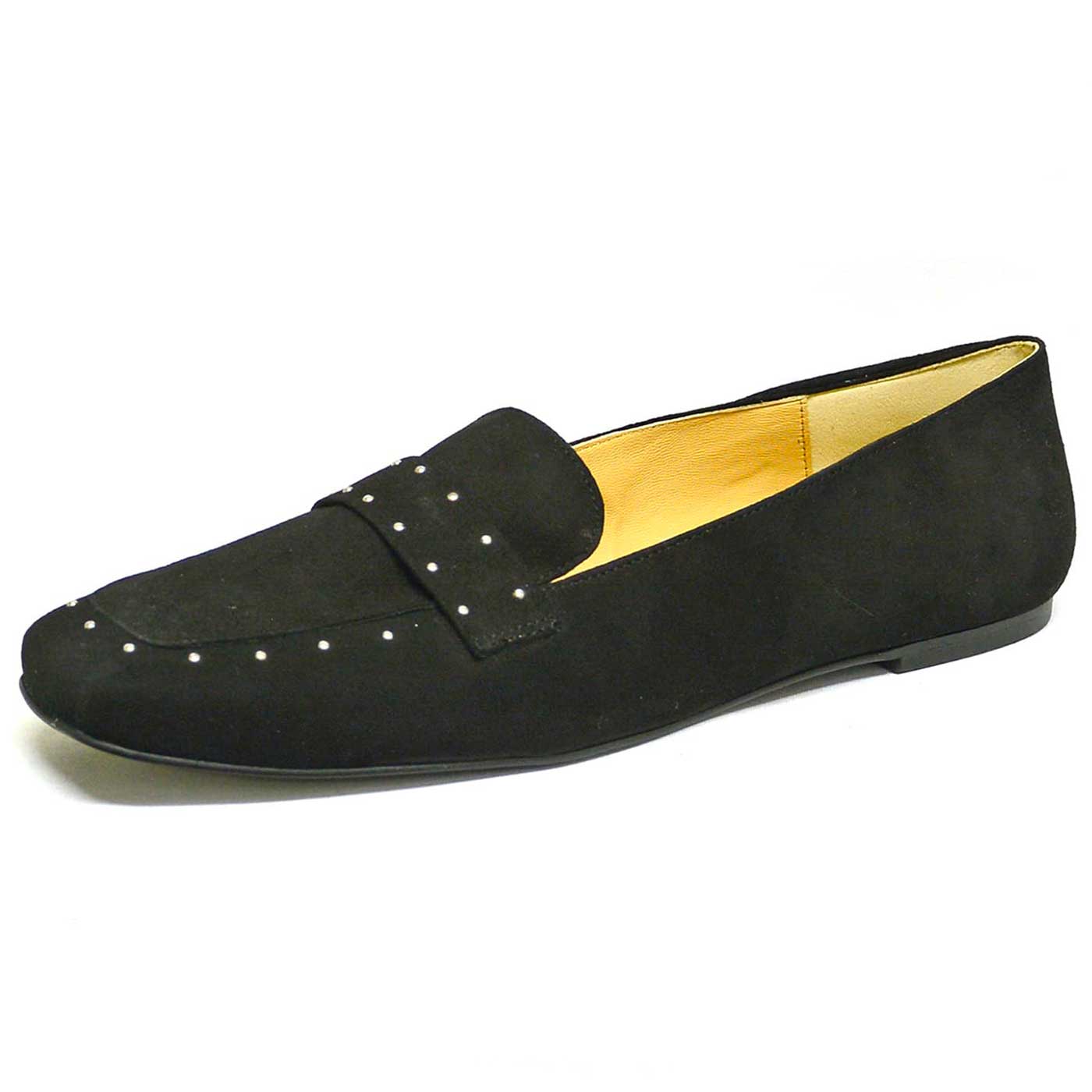 mocassins velours noir, chaussures femme grande taille