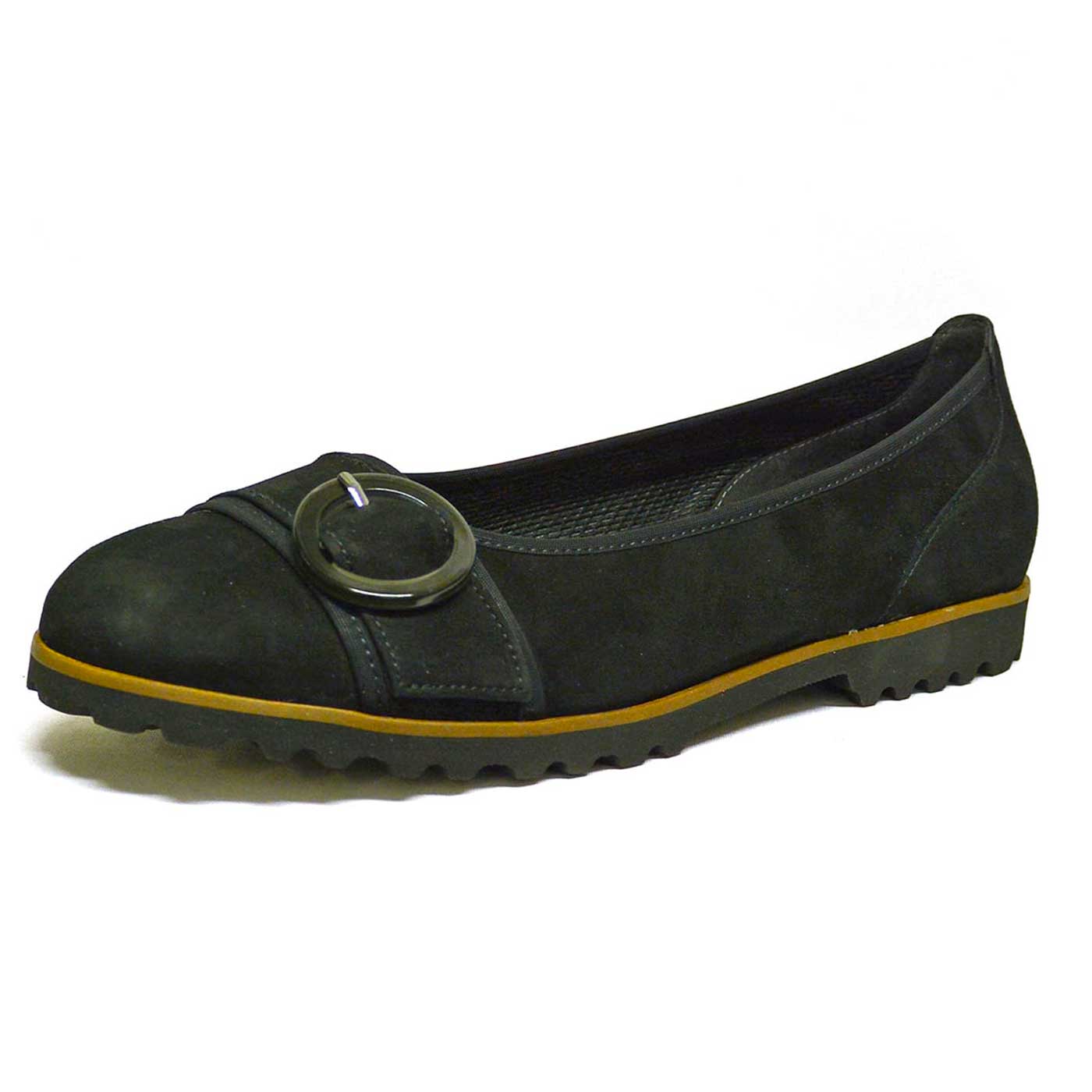 ballerines velours noir, chaussures femme grande taille