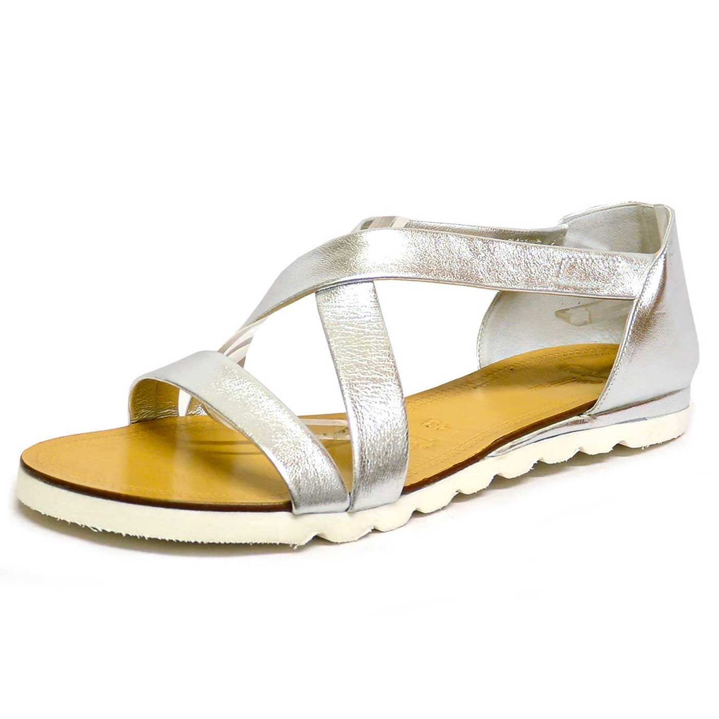 sandales brillant argent, chaussures femme grande taille