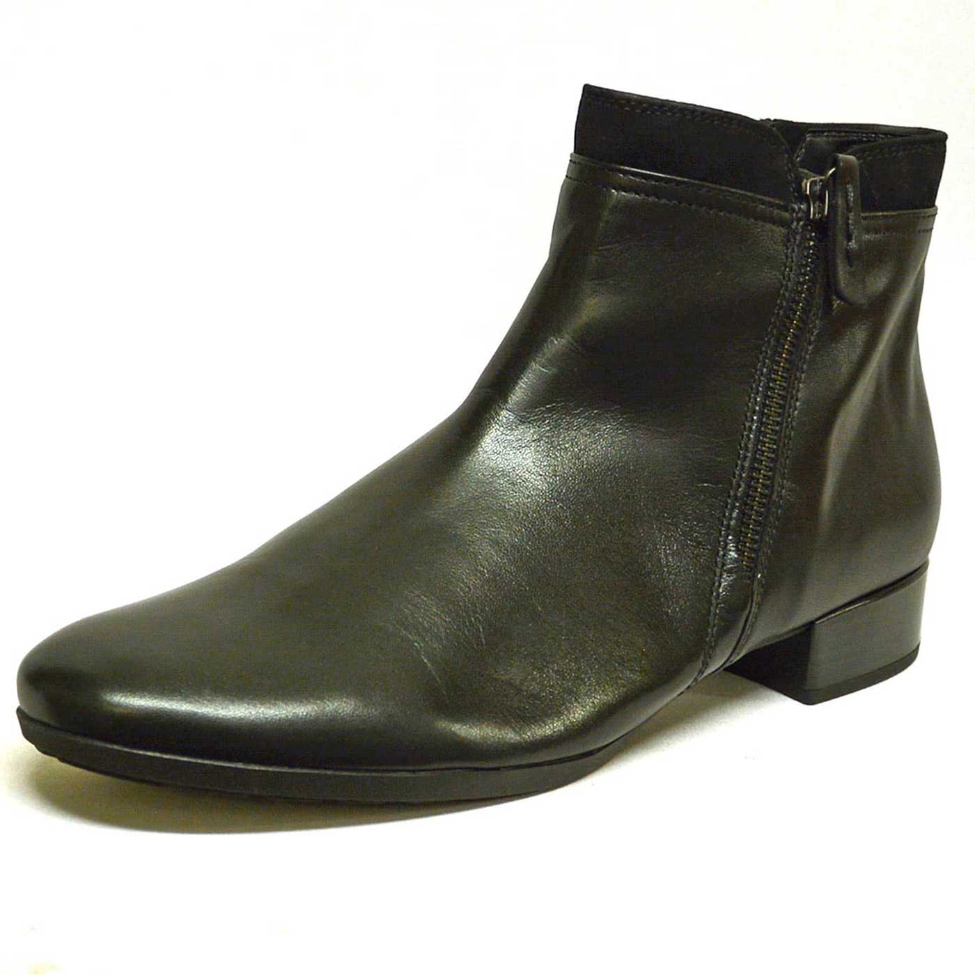 bottines brillant noir, chaussures femme grande taille