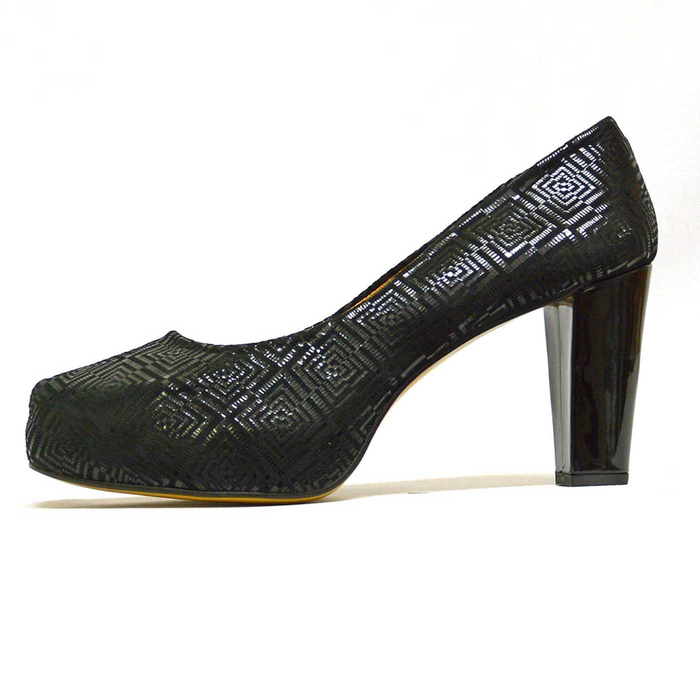 escarpins velours noir, chaussures femme grande taille