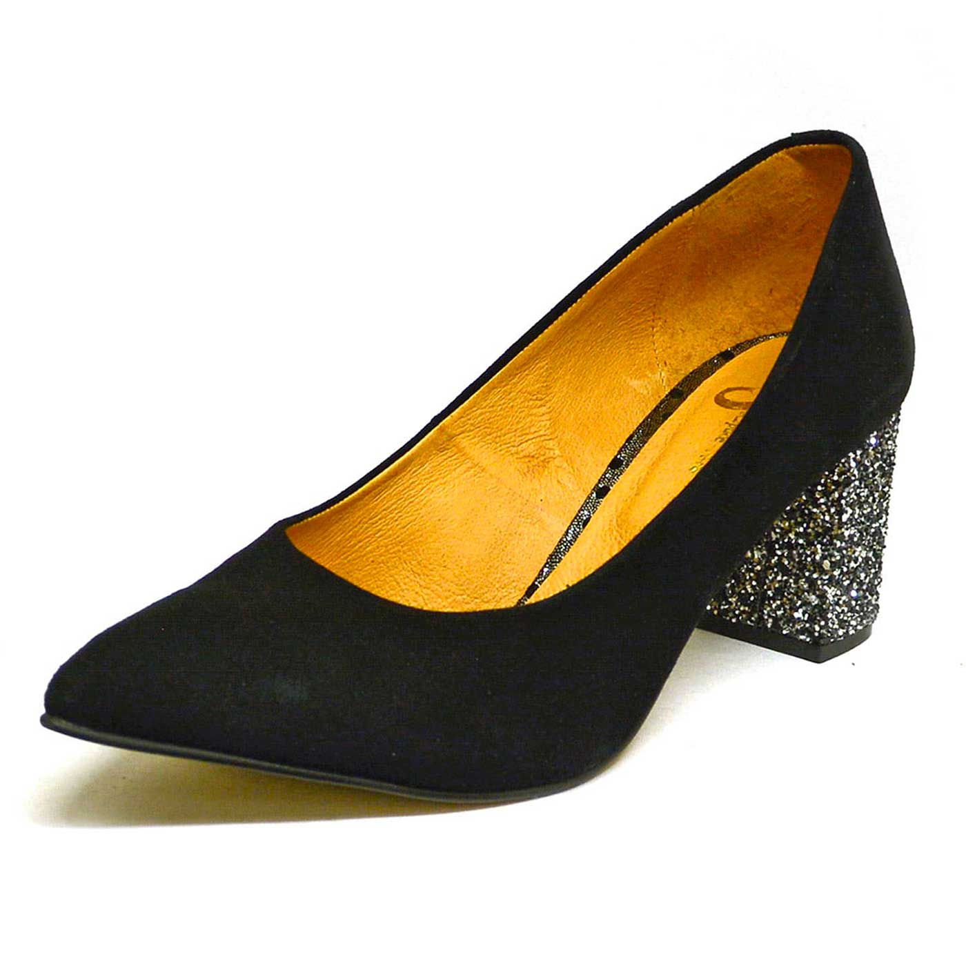 escarpins velours noir, chaussures femme grande taille