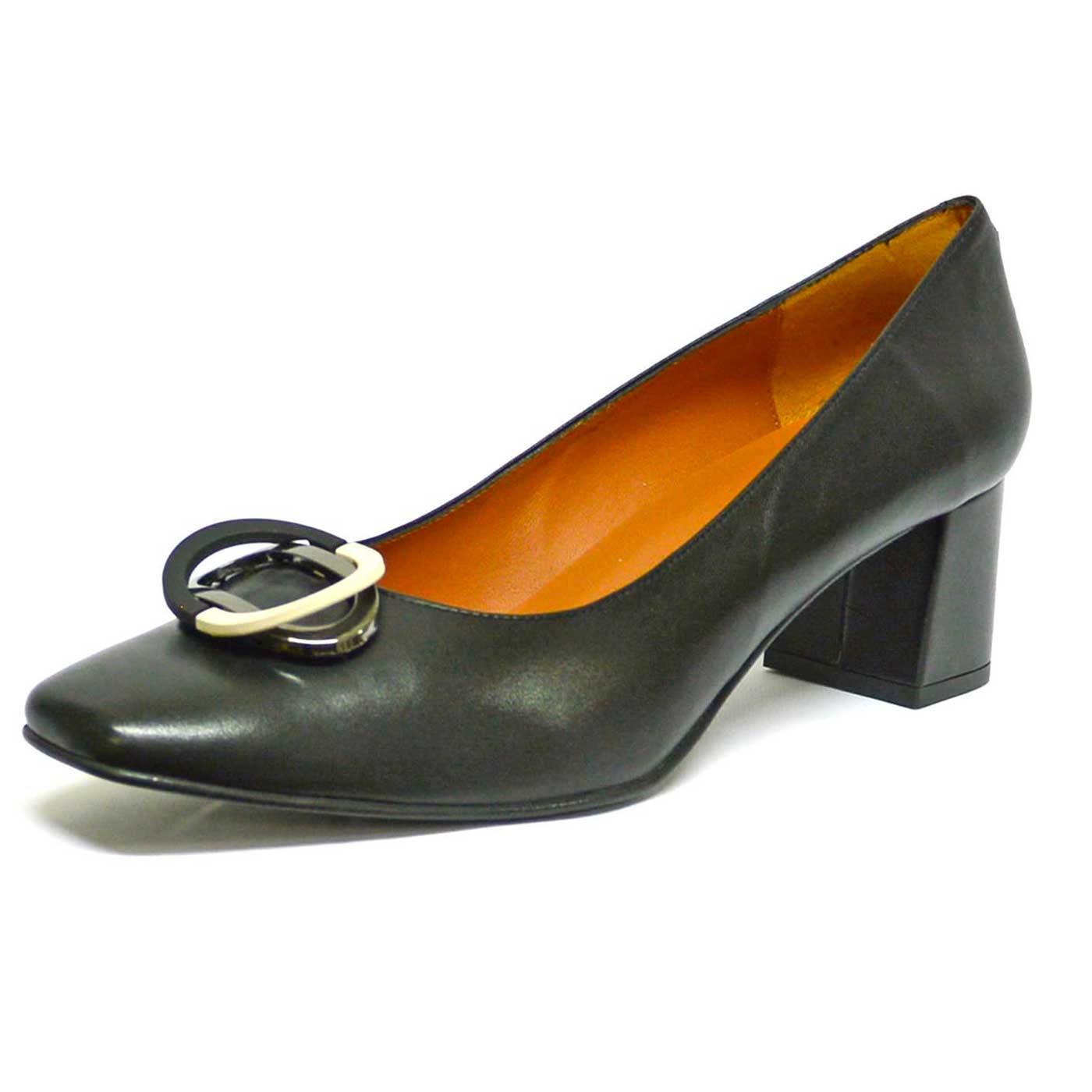 trotteurs cuir lisse noir, chaussures femme grande taille