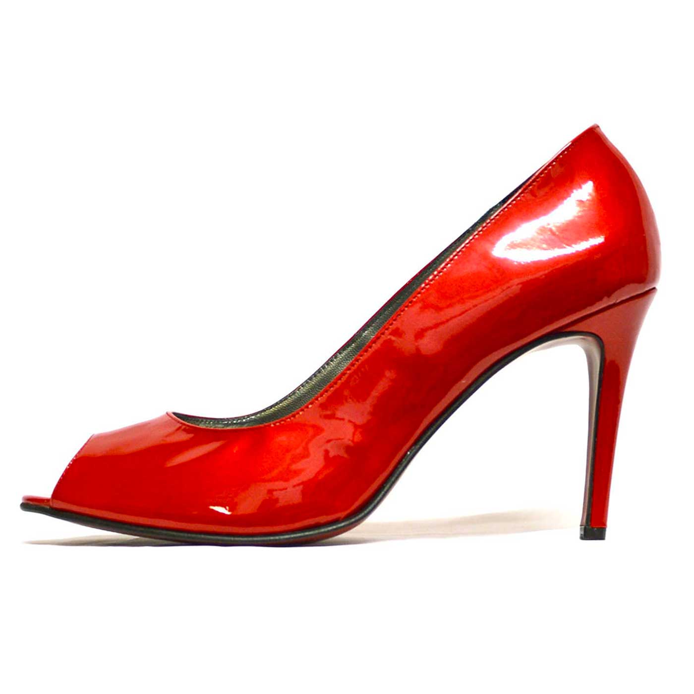 escarpins vernis rouge, chaussures femme grande taille