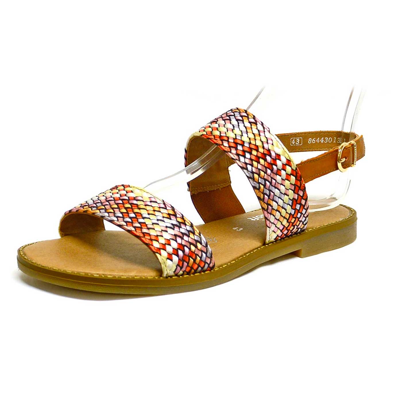 sandales  multicolore, chaussures femme grande taille