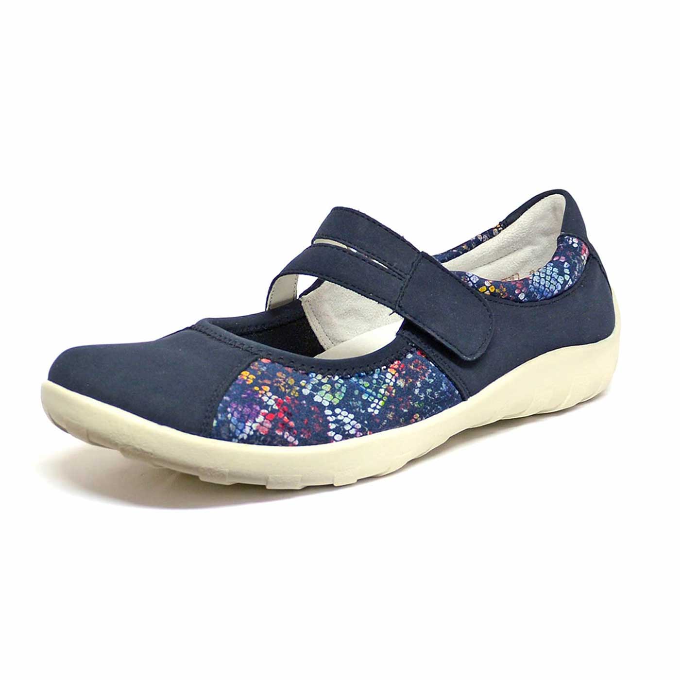 ballerines stretch bleu, chaussures femme grande taille