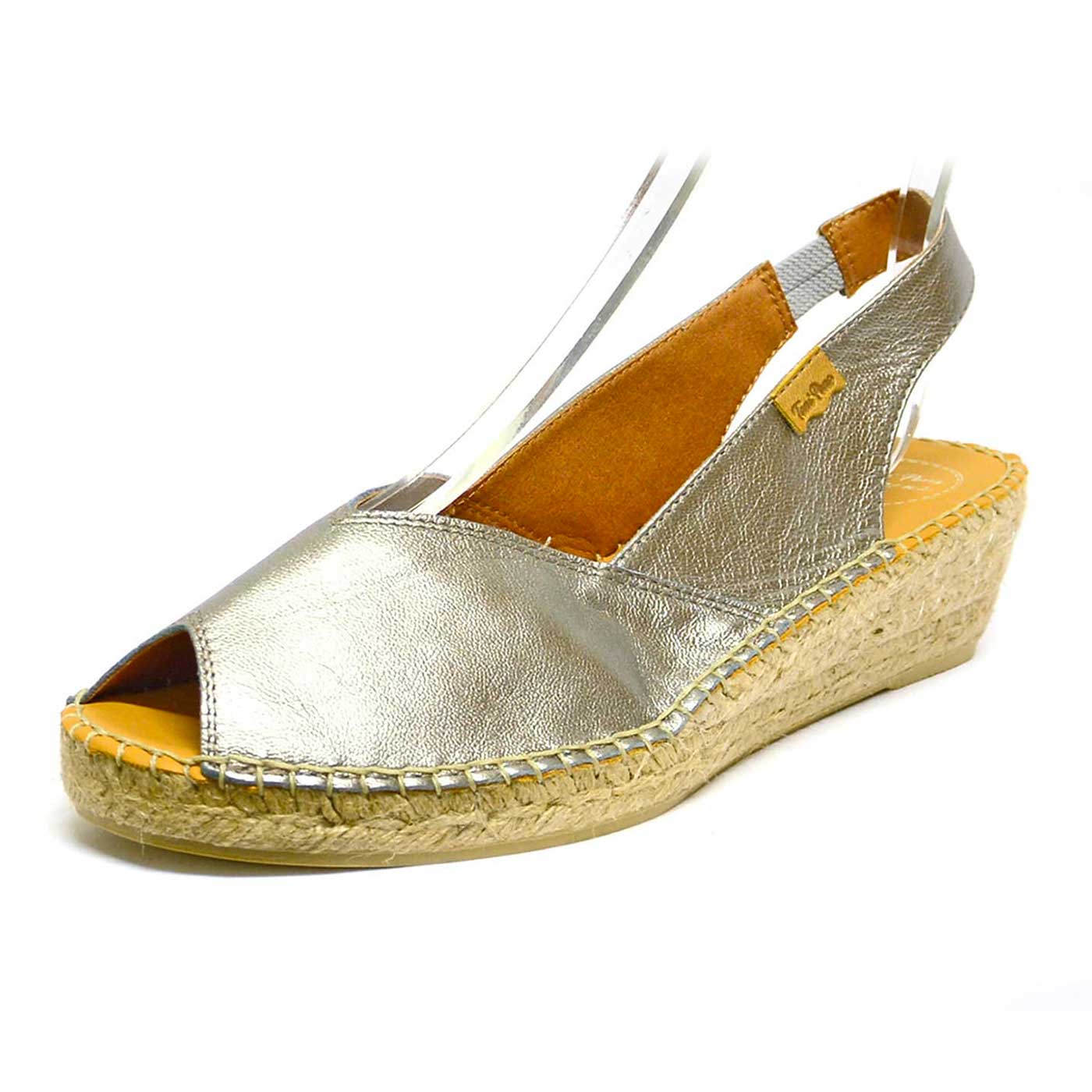 espadrilles acier platine, chaussures femme grande taille