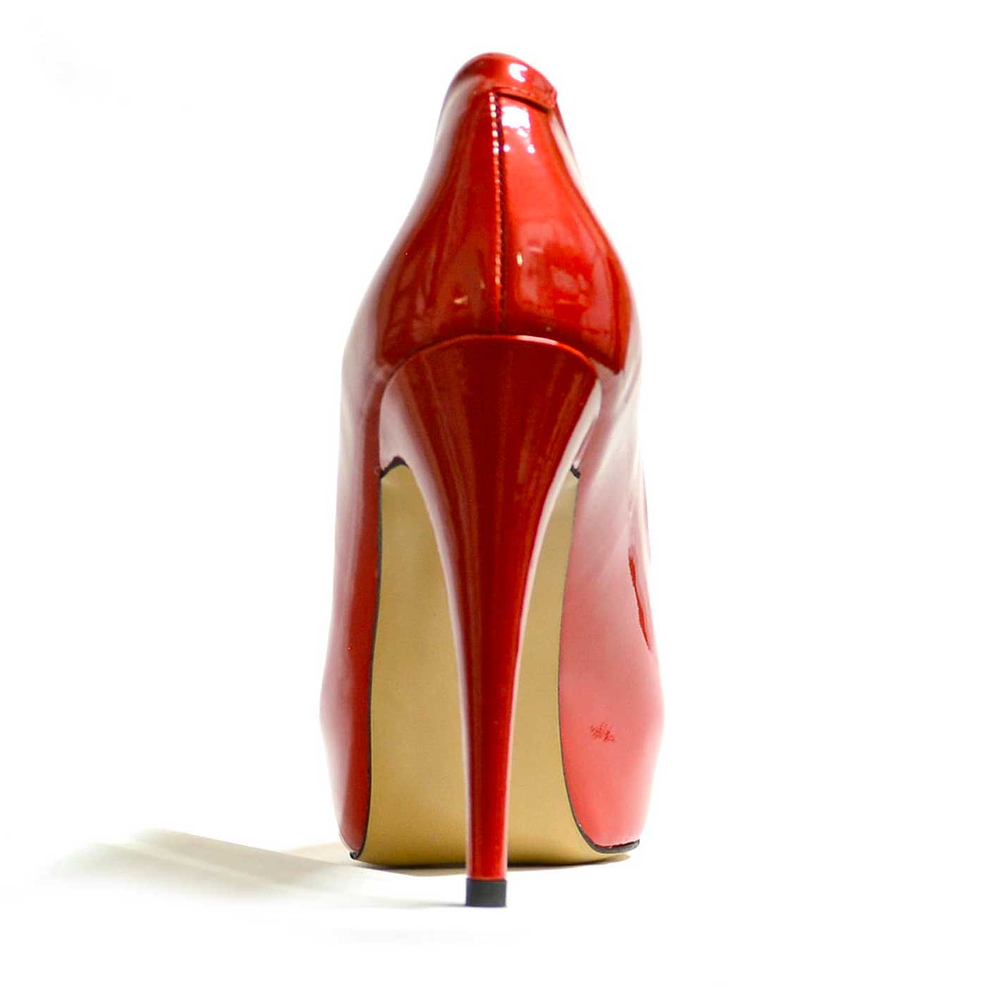 escarpins vernis rouge, chaussures femme grande taille