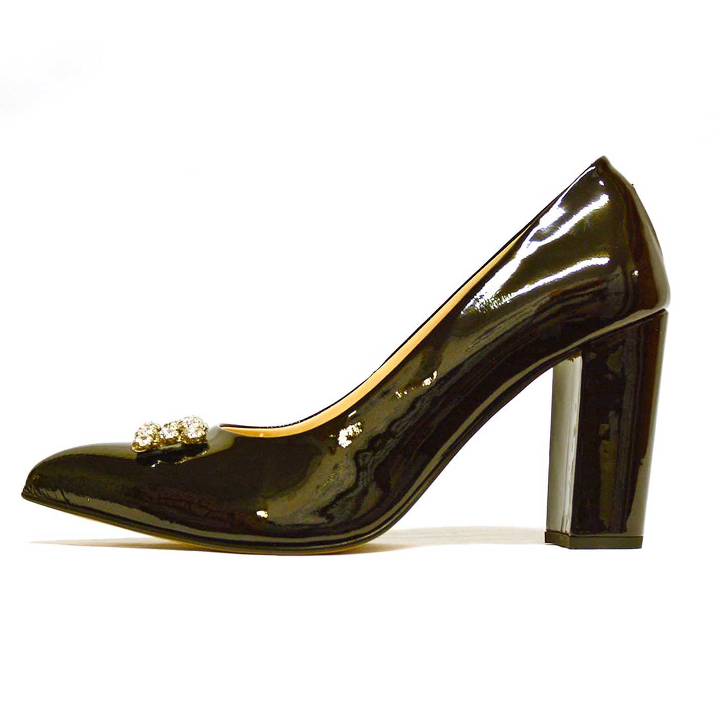 escarpins vernis noir, chaussures femme grande taille