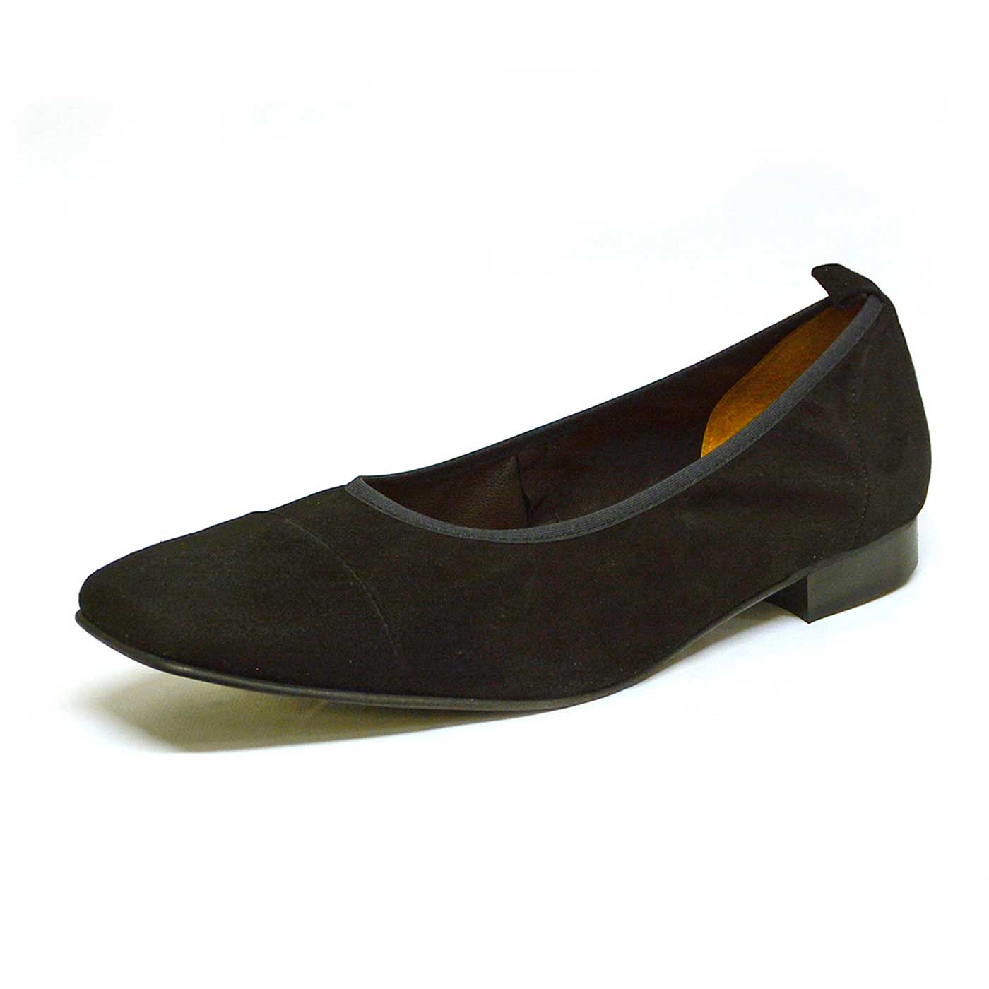 ballerines velours noir, chaussures femme grande taille