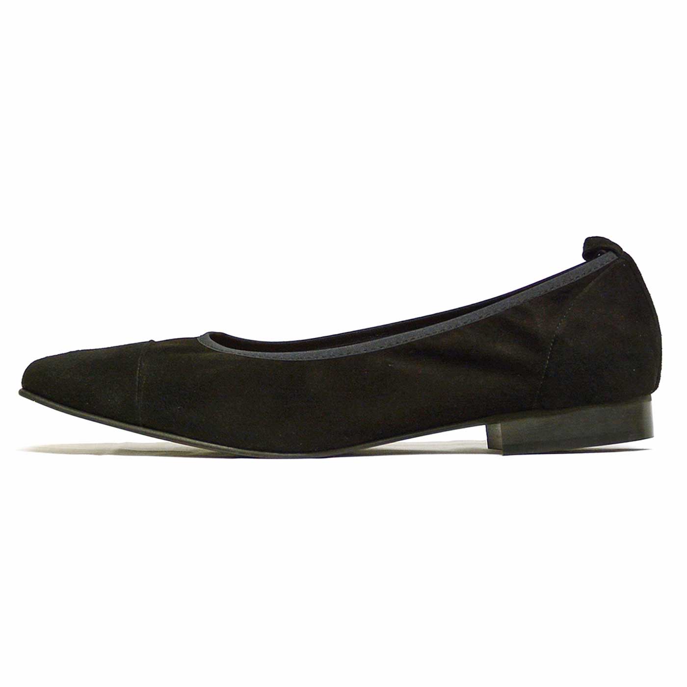 ballerines velours noir, chaussures femme grande taille