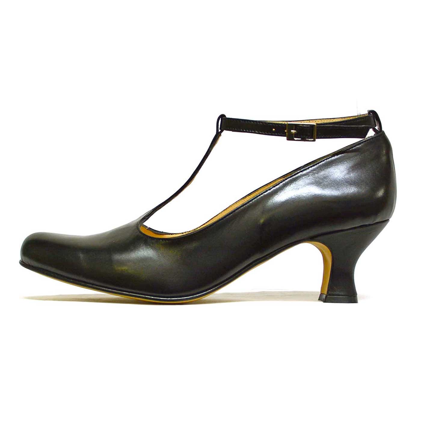 trotteurs cuir lisse noir, chaussures femme grande taille