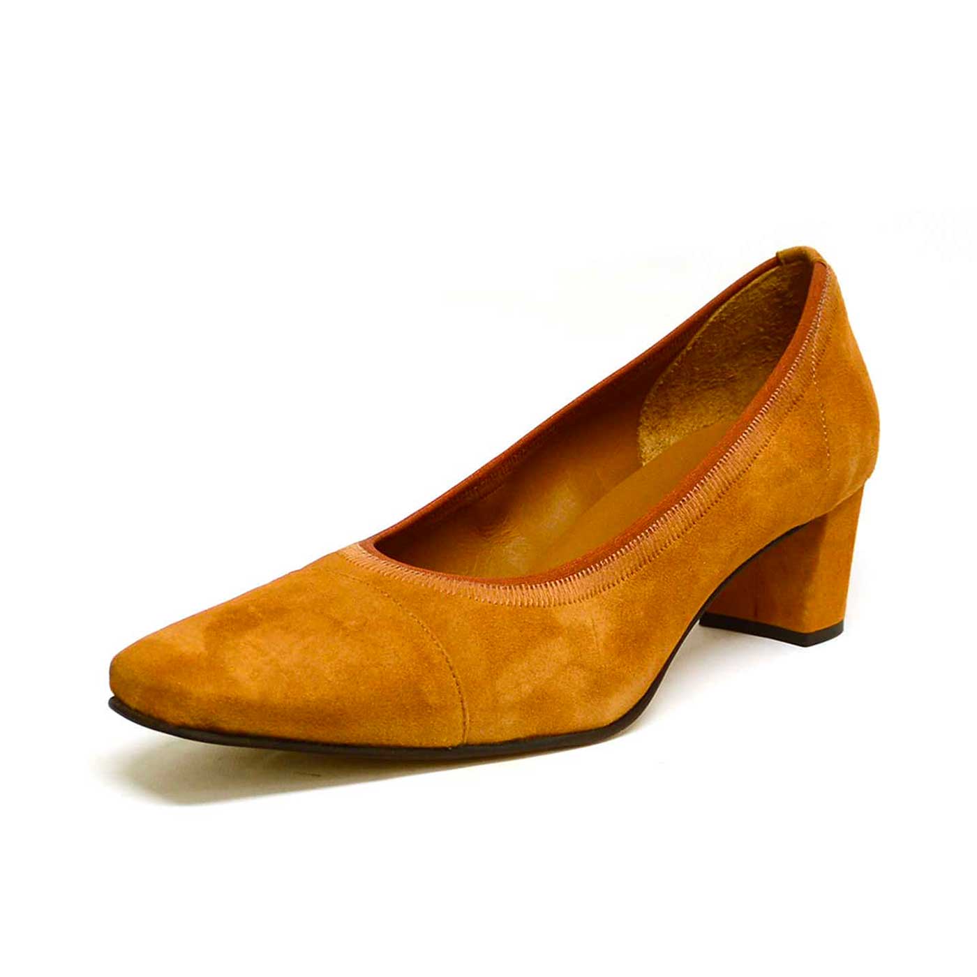 trotteurs velours camel, chaussures femme grande taille