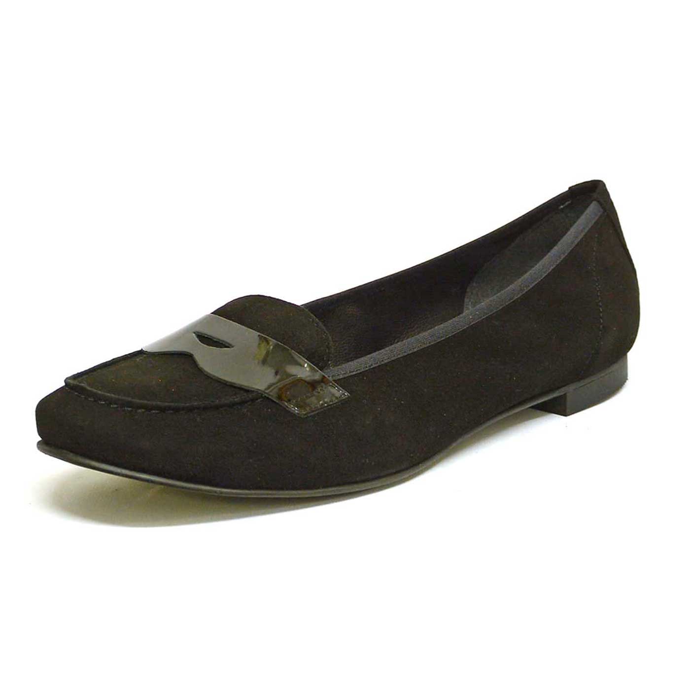 mocassins velours noir, chaussures femme grande taille