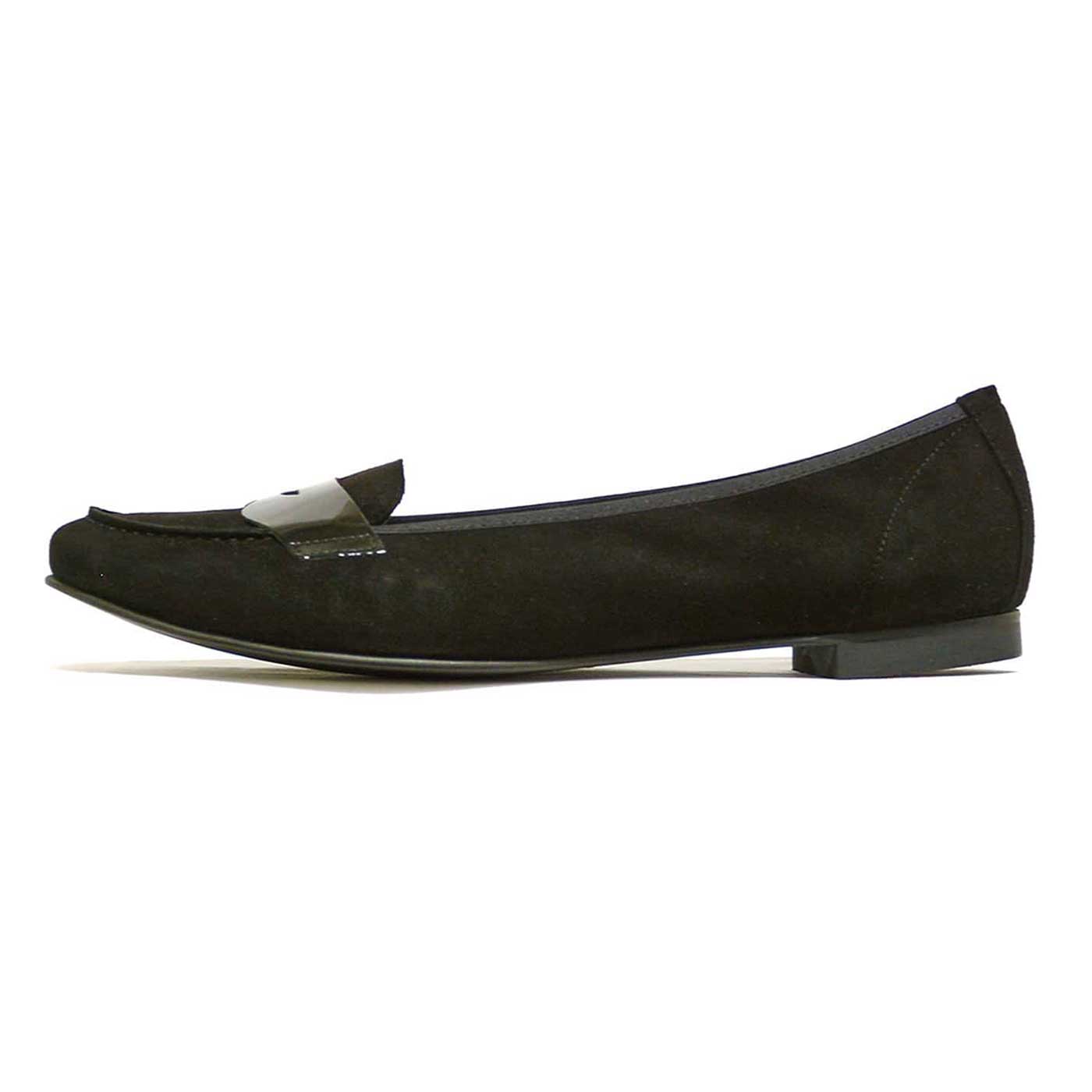 mocassins velours noir, chaussures femme grande taille