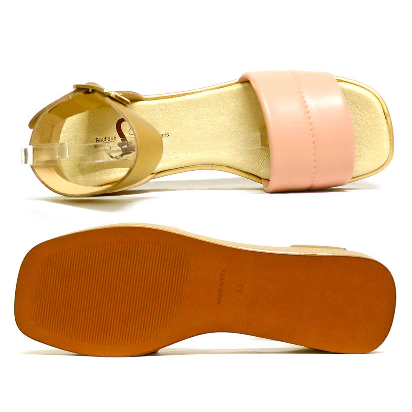 sandales cuir lisse metallise platine, chaussures femme grande taille