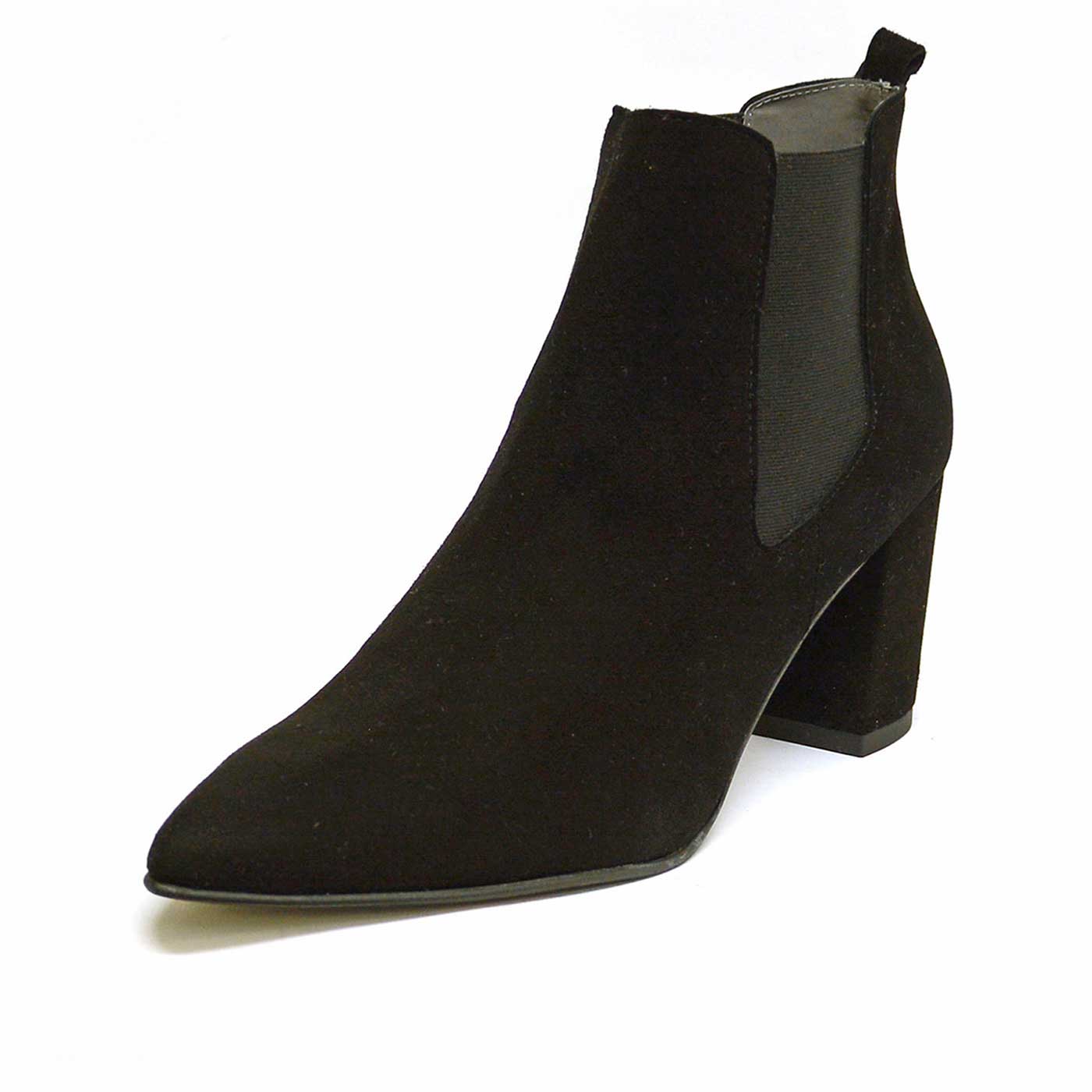 bottines velours noir, chaussures femme grande taille