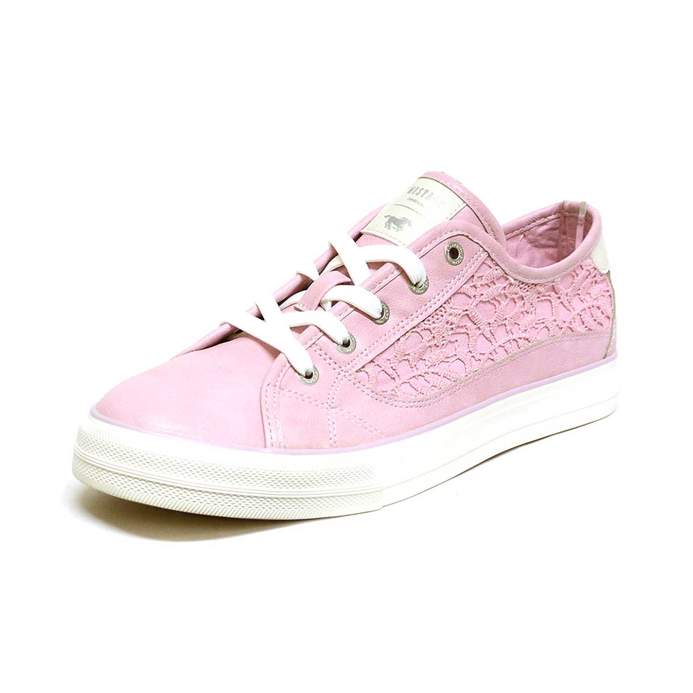 basket simili cuir rose, chaussures femme grande taille