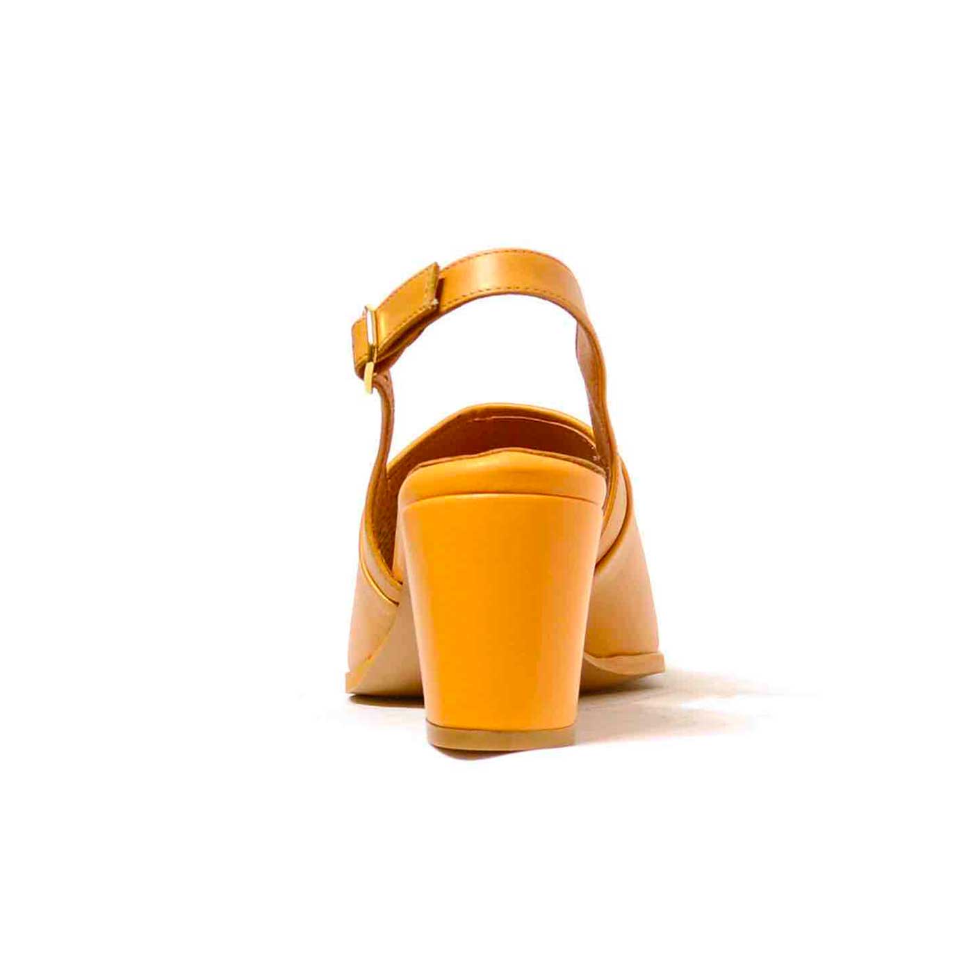 sandales cuir lisse camel jaune orange, chaussures femme grande taille