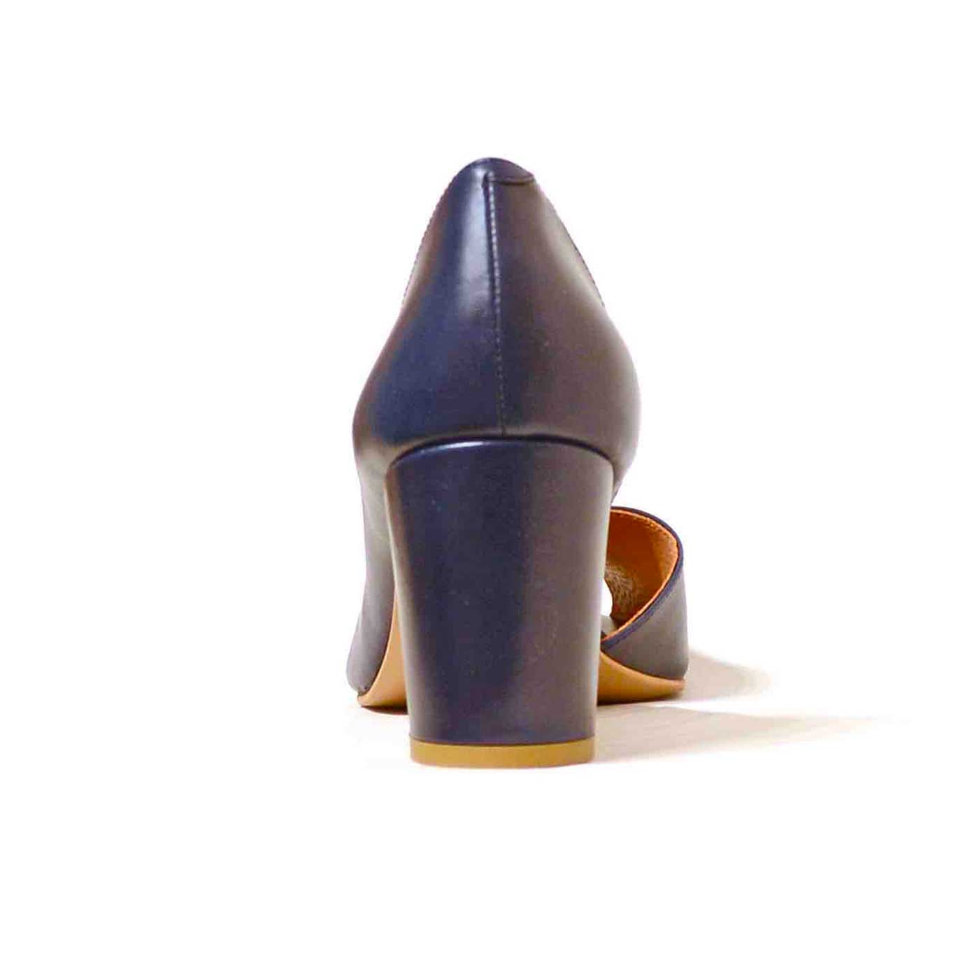 sandales cuir lisse bleu, chaussures femme grande taille