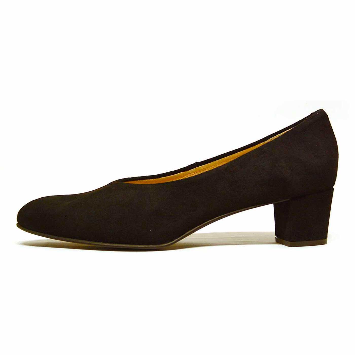 trotteurs velours noir, chaussures femme grande taille