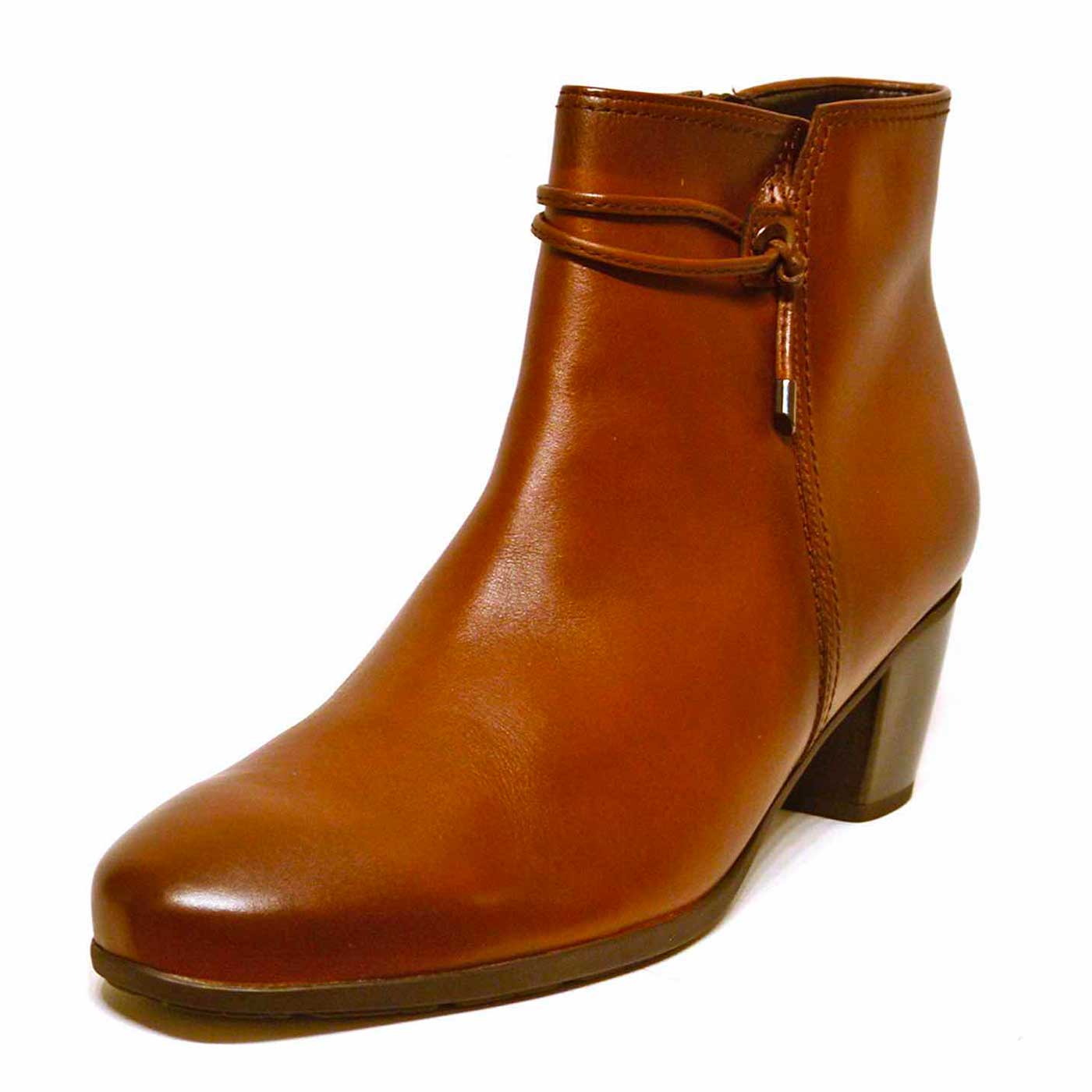 bottines cuir lisse marron, chaussures femme grande taille