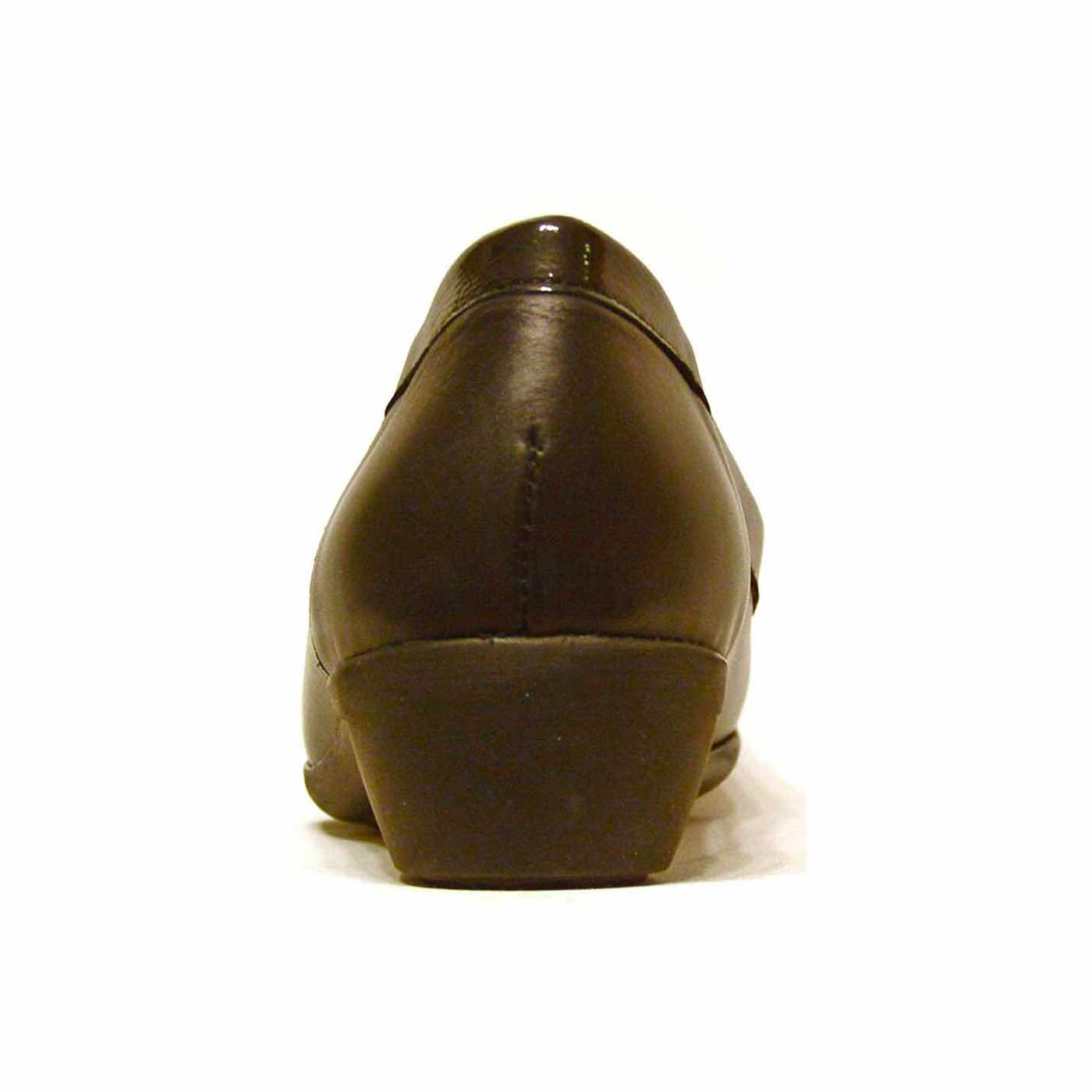 mocassins cuir lisse noir, chaussures femme grande taille