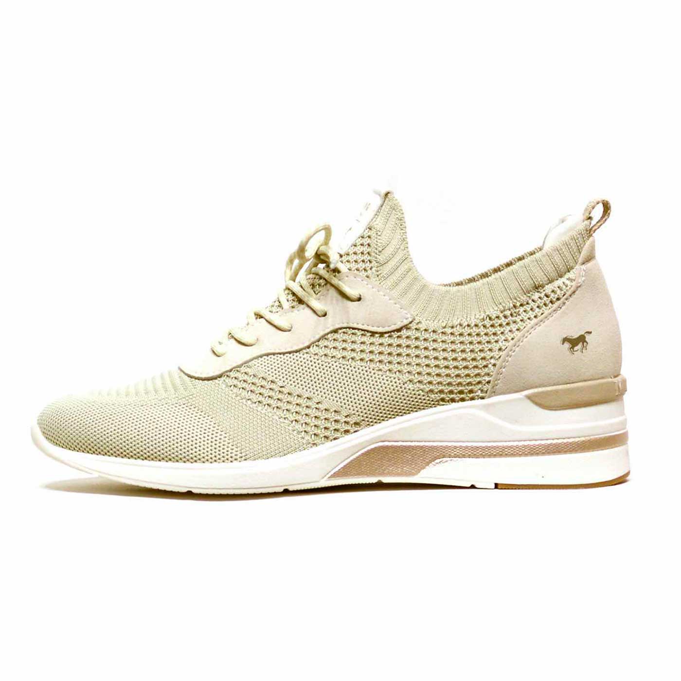 basket  beige, chaussures femme grande taille