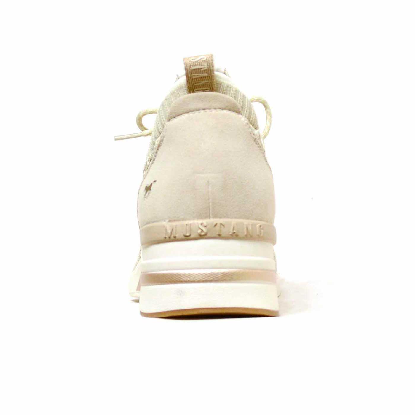 basket  beige, chaussures femme grande taille