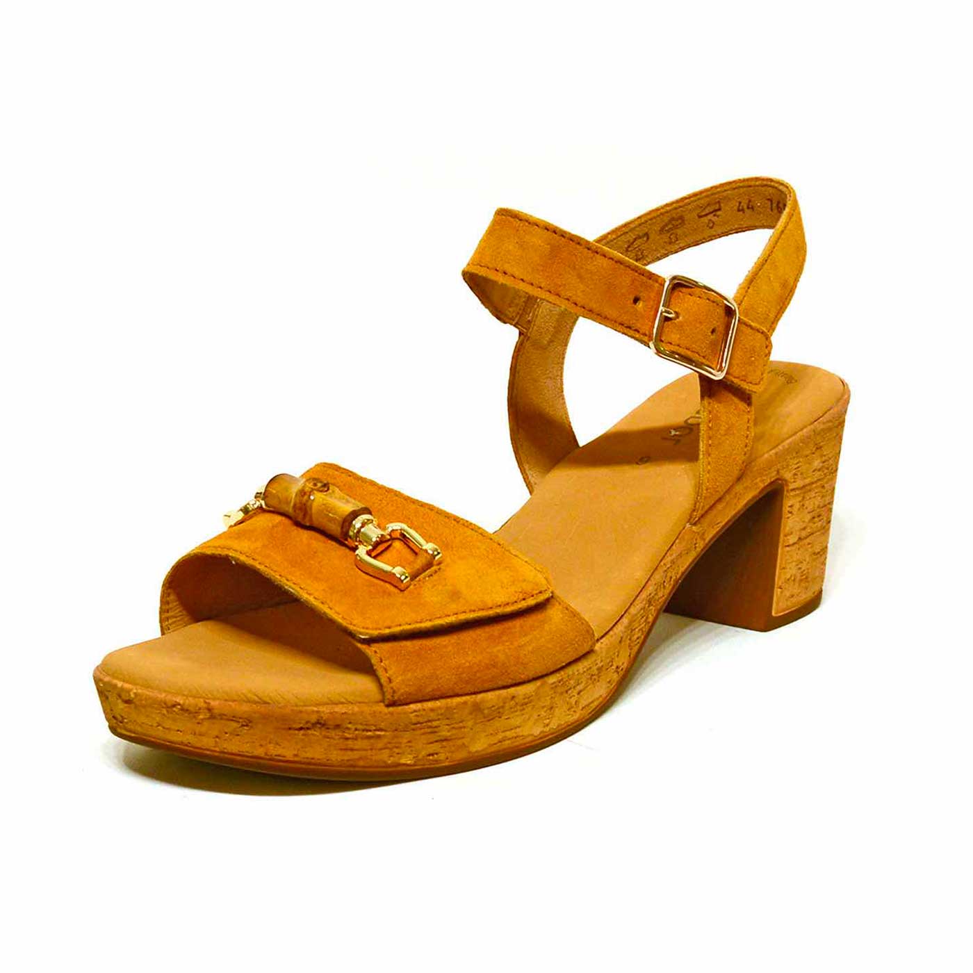 sandales velours camel, chaussures femme grande taille