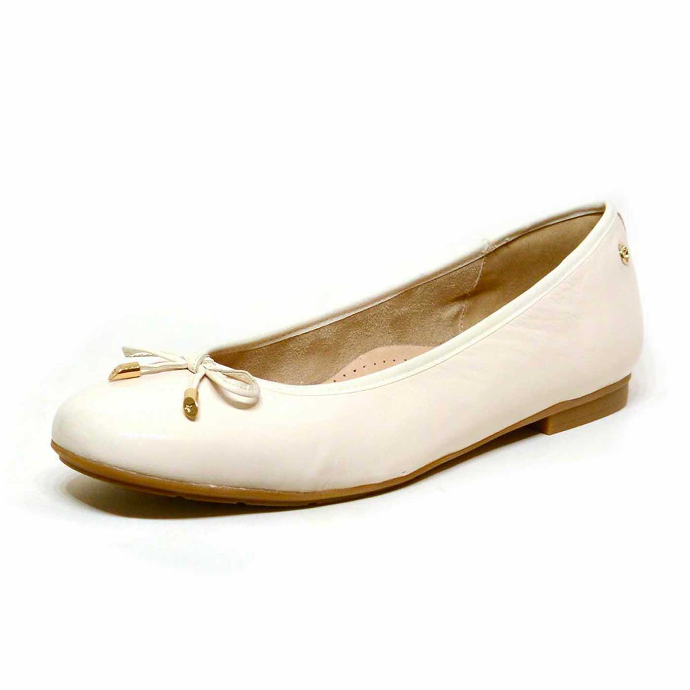 ballerines vernis blanc, chaussures femme grande taille