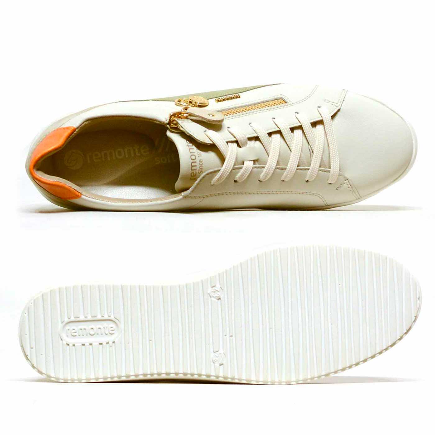 basket cuir grainé blanc, chaussures femme grande taille