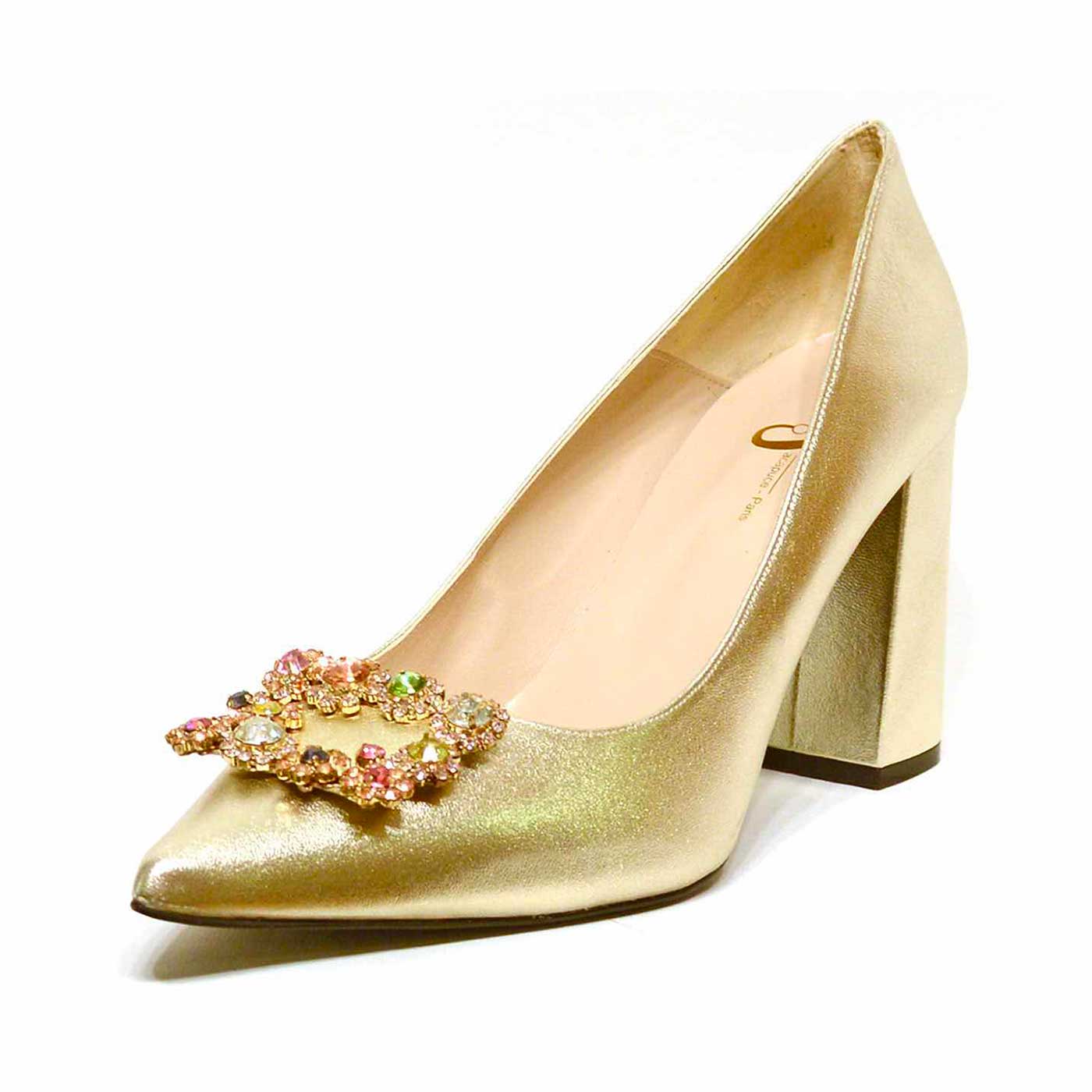 Damenschuhe Pumps in Übergrößen Golden 1230