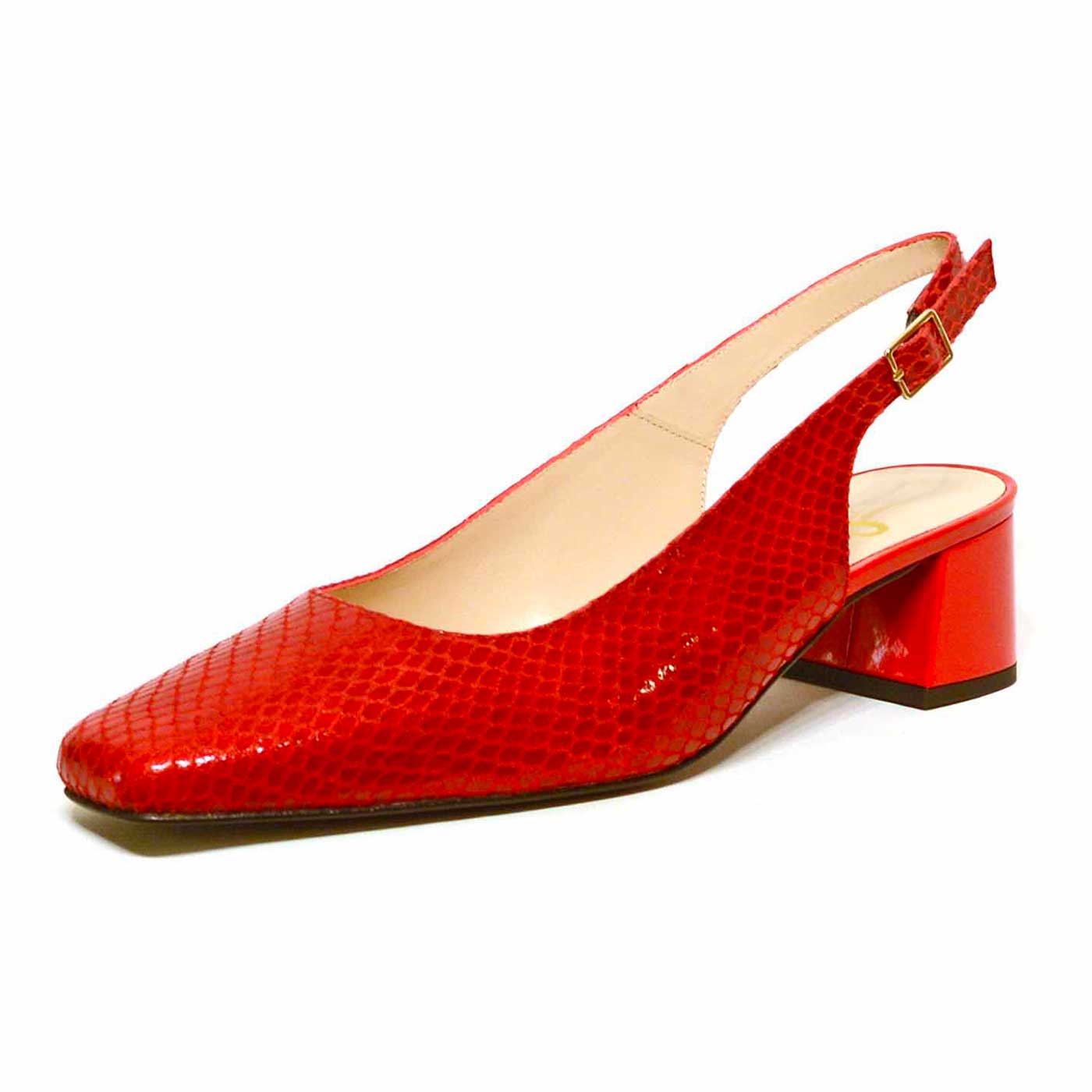 sandales serpent rouge, chaussures femme grande taille