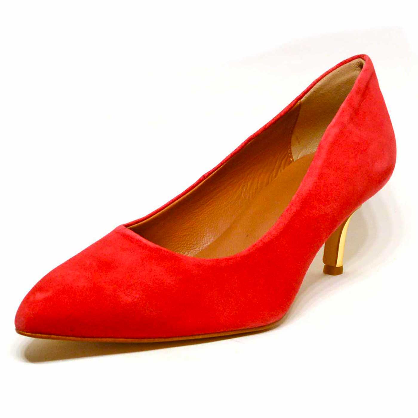 escarpins velours rose rouge, chaussures femme grande taille