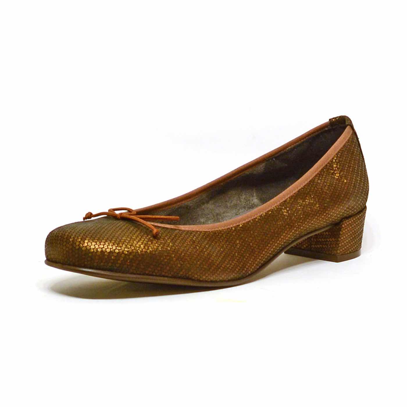 ballerines irisé bronze, chaussures femme grande taille