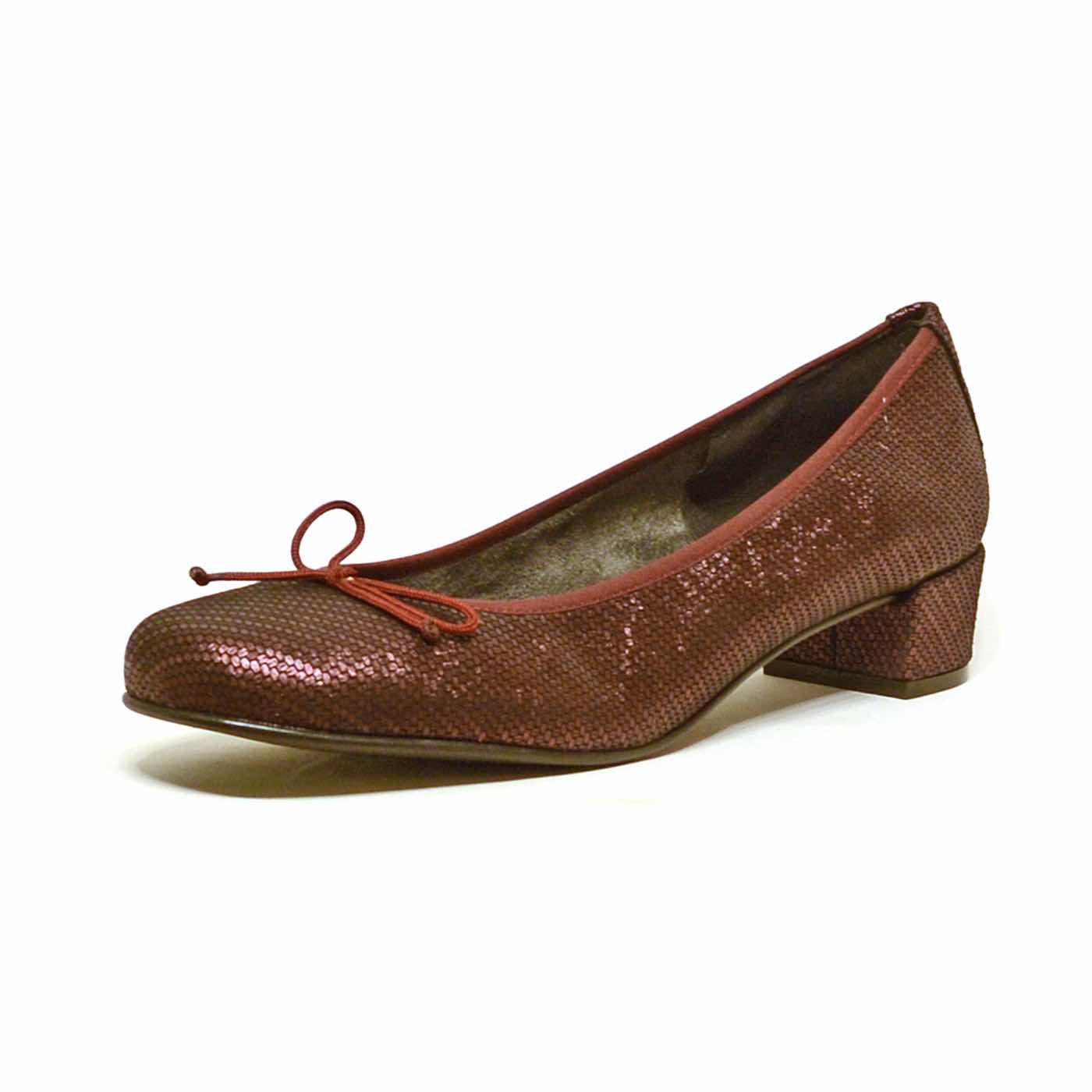 ballerines irisé bordeaux, chaussures femme grande taille