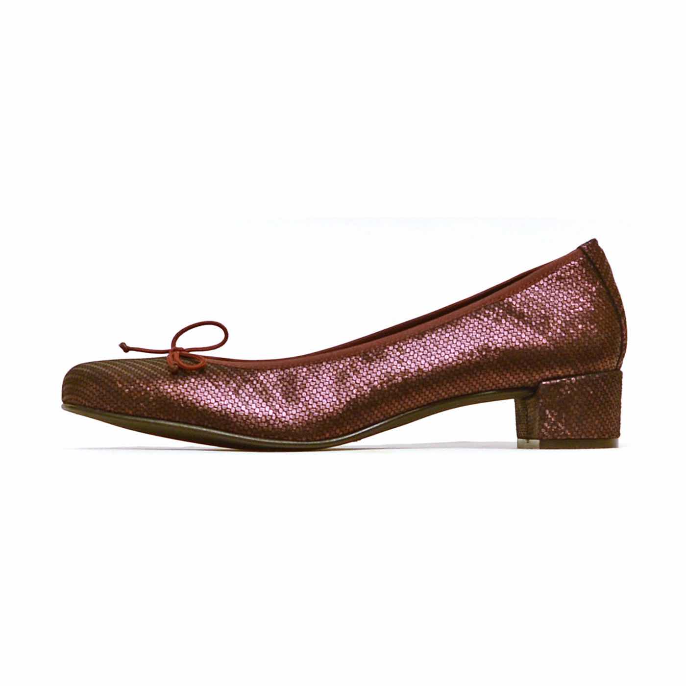 ballerines irisé bordeaux, chaussures femme grande taille