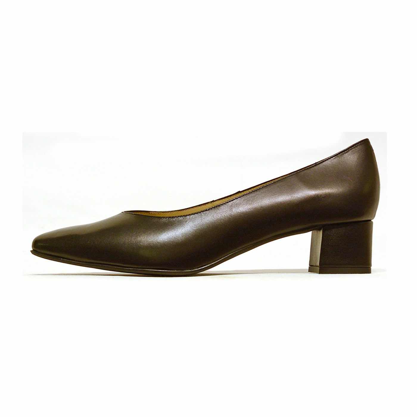 trotteurs cuir lisse noir, chaussures femme grande taille